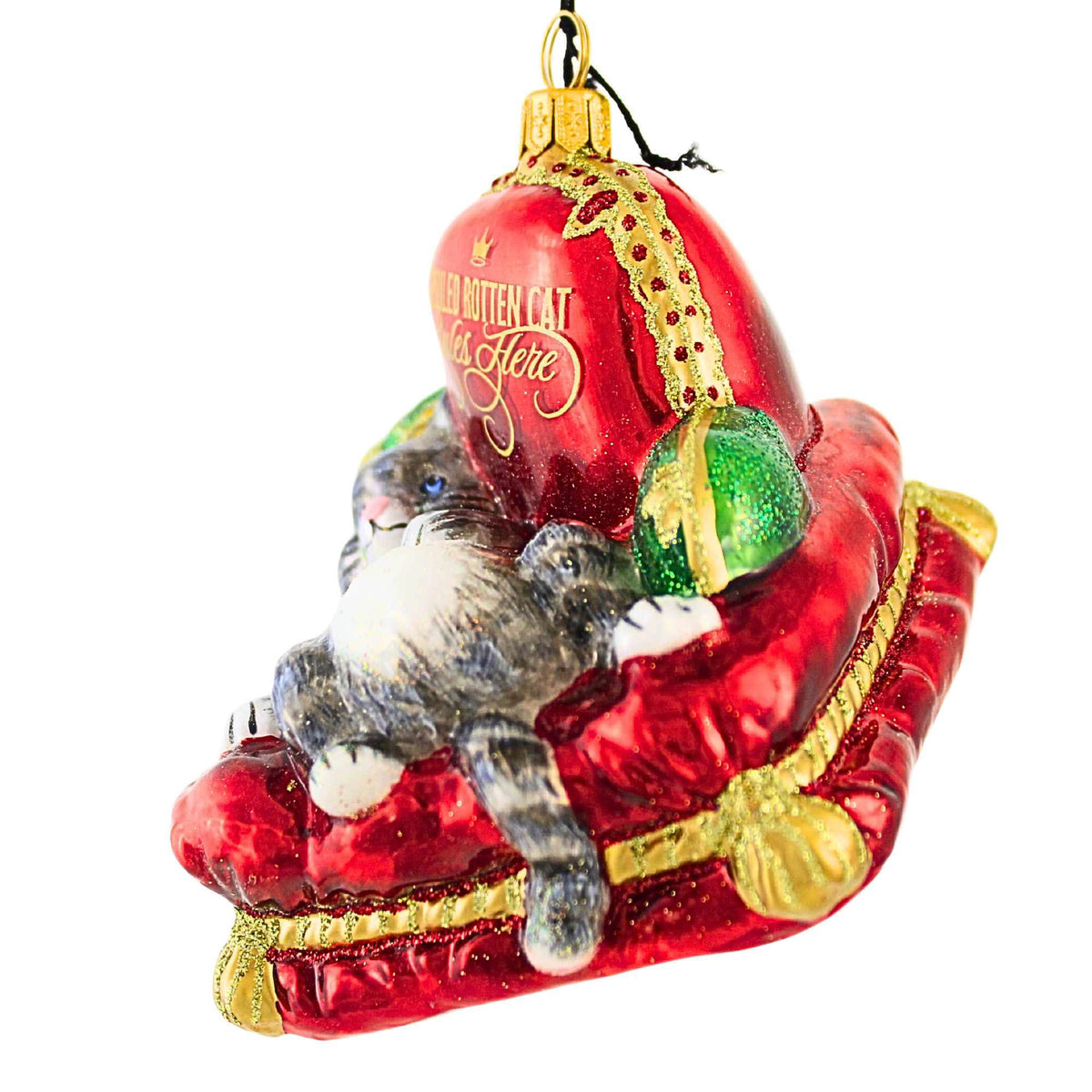 Joy To The World A Spoiled Rotten Cat Rules Here - - SBKGifts.com