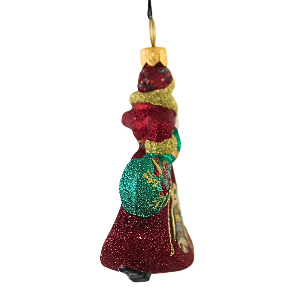 Joy To The World Glitterazzi Mini Jingle Bells Santa - - SBKGifts.com