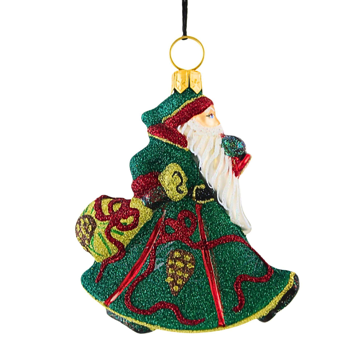 66271 Glitterazzi Mini Golden Cones Santa ZKP3314GPC