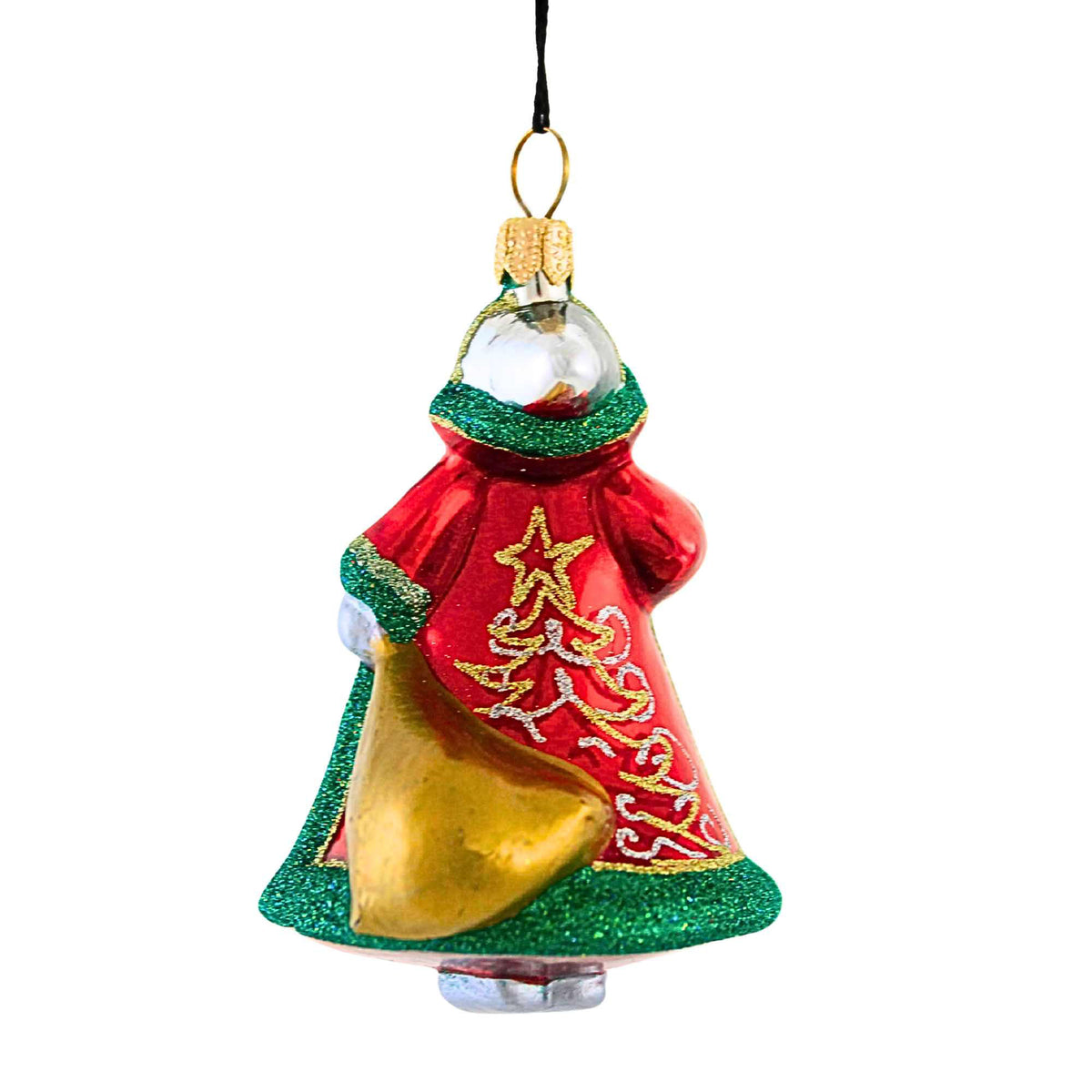 Joy To The World Glitterazzi Mini Santa With Trees - - SBKGifts.com