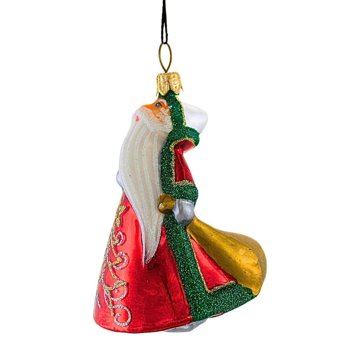 Joy To The World Glitterazzi Mini Santa With Trees - - SBKGifts.com