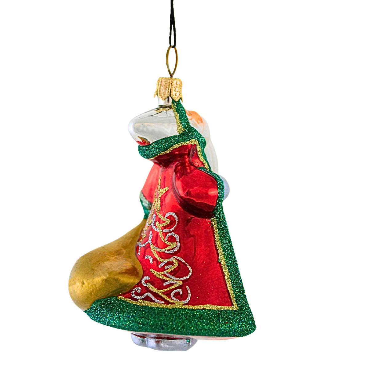 Joy To The World Glitterazzi Mini Santa With Trees - - SBKGifts.com