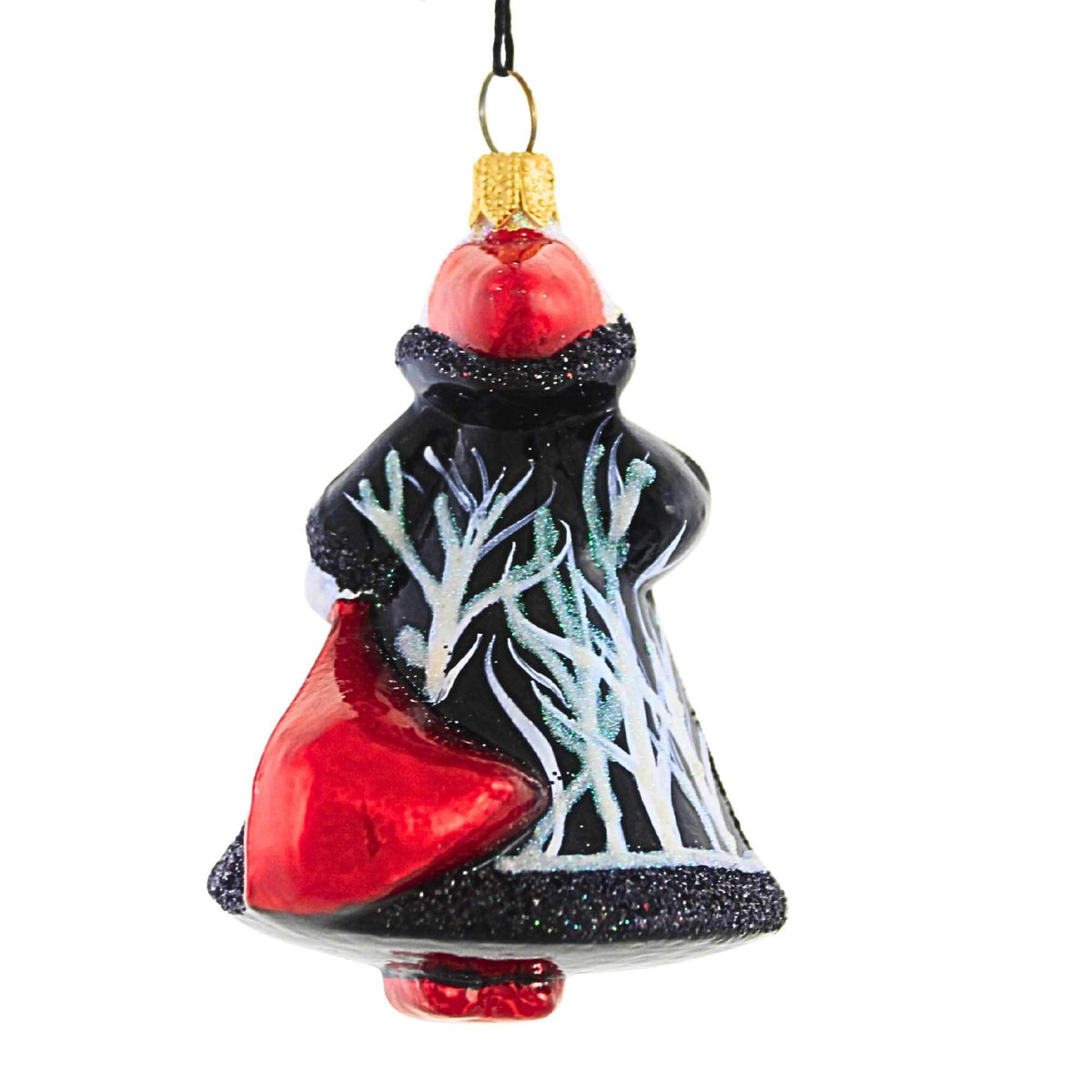 Joy To The World Glitterazzi Mini Santa With Bw Trees - - SBKGifts.com