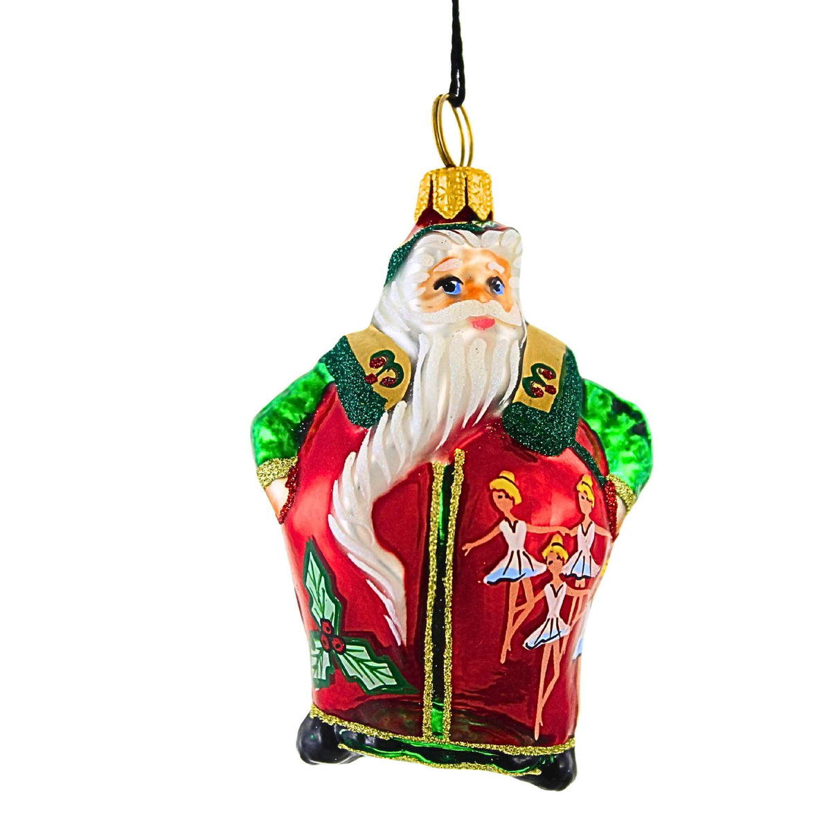 66274 Glitterazzi Mini Nine Ladies Dancing Santa ZKP3675NLD