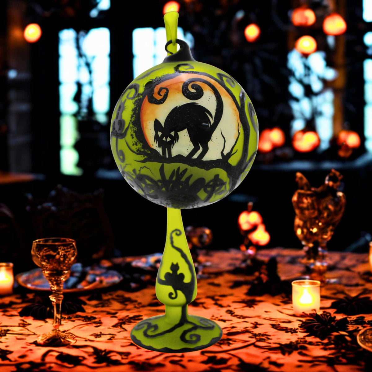 Blubom Green Haunted Ball Ornament With Stand - - SBKGifts.com