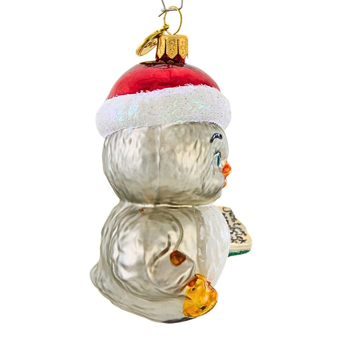 Blubom Silver Santa Bird - - SBKGifts.com