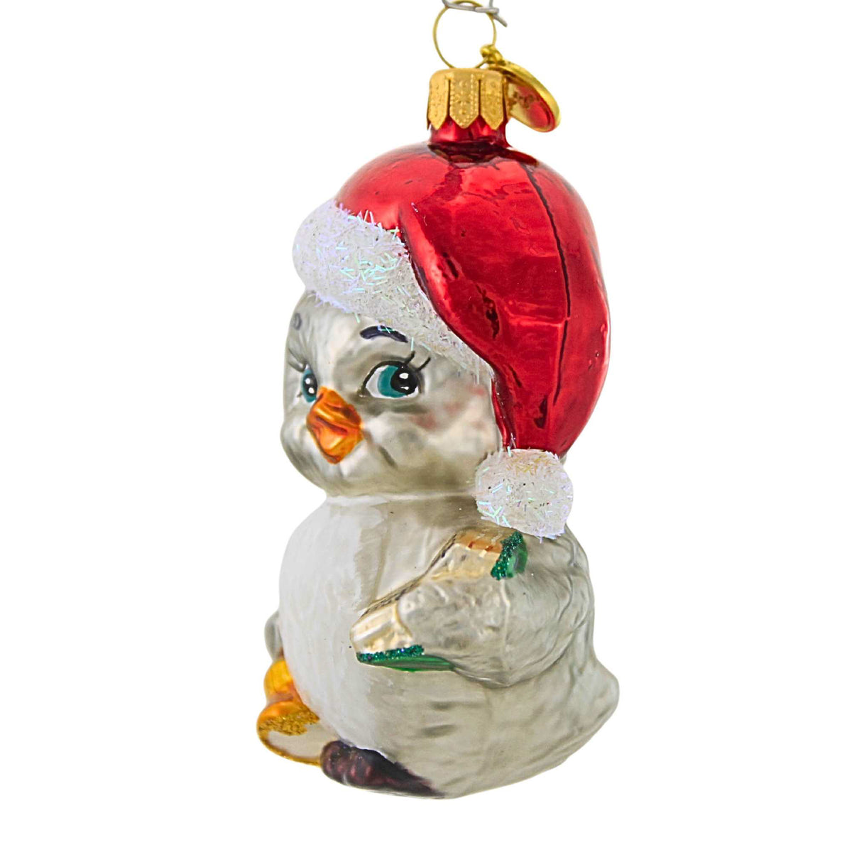 Blubom Silver Santa Bird - - SBKGifts.com