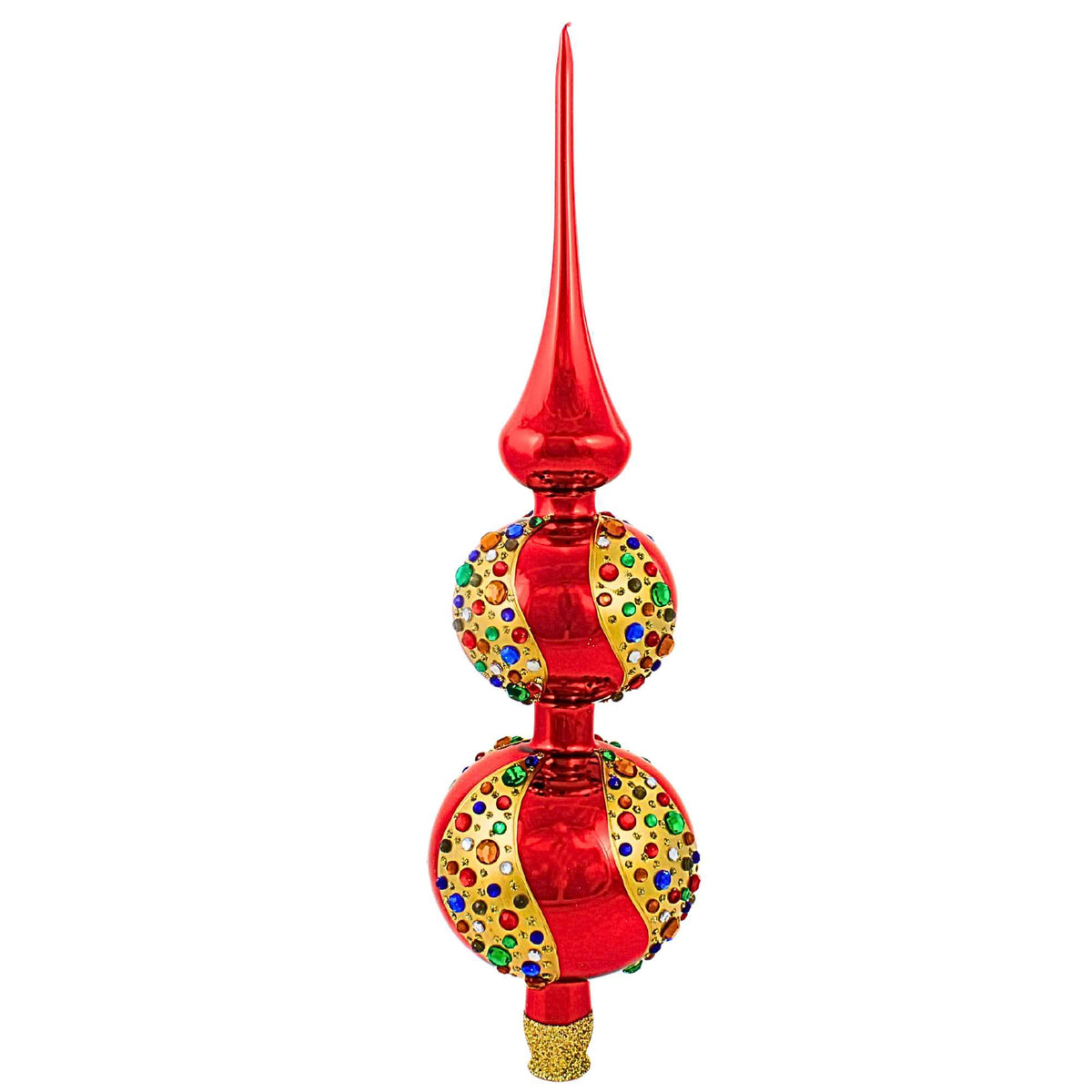 Miss Christmas Holiday Red With Crystals Tree Topper - - SBKGifts.com