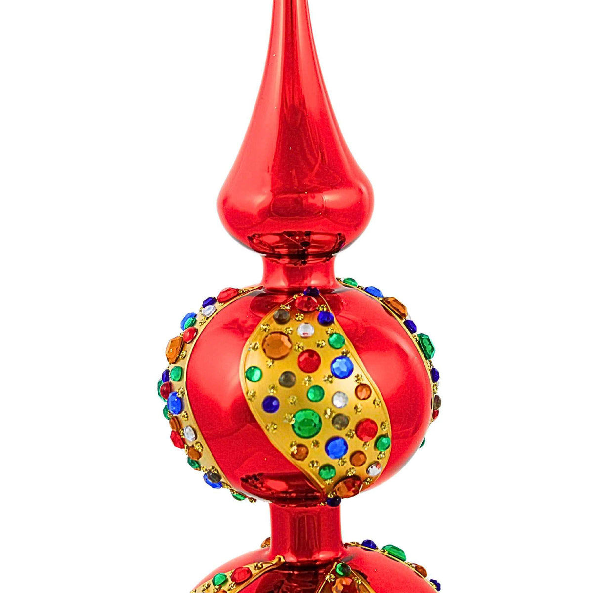 Miss Christmas Holiday Red With Crystals Tree Topper - - SBKGifts.com