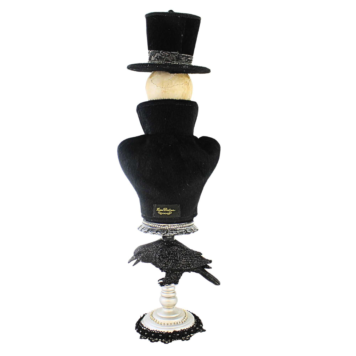 Karen Didion Winston Pedestal Skeleton Bust - - SBKGifts.com
