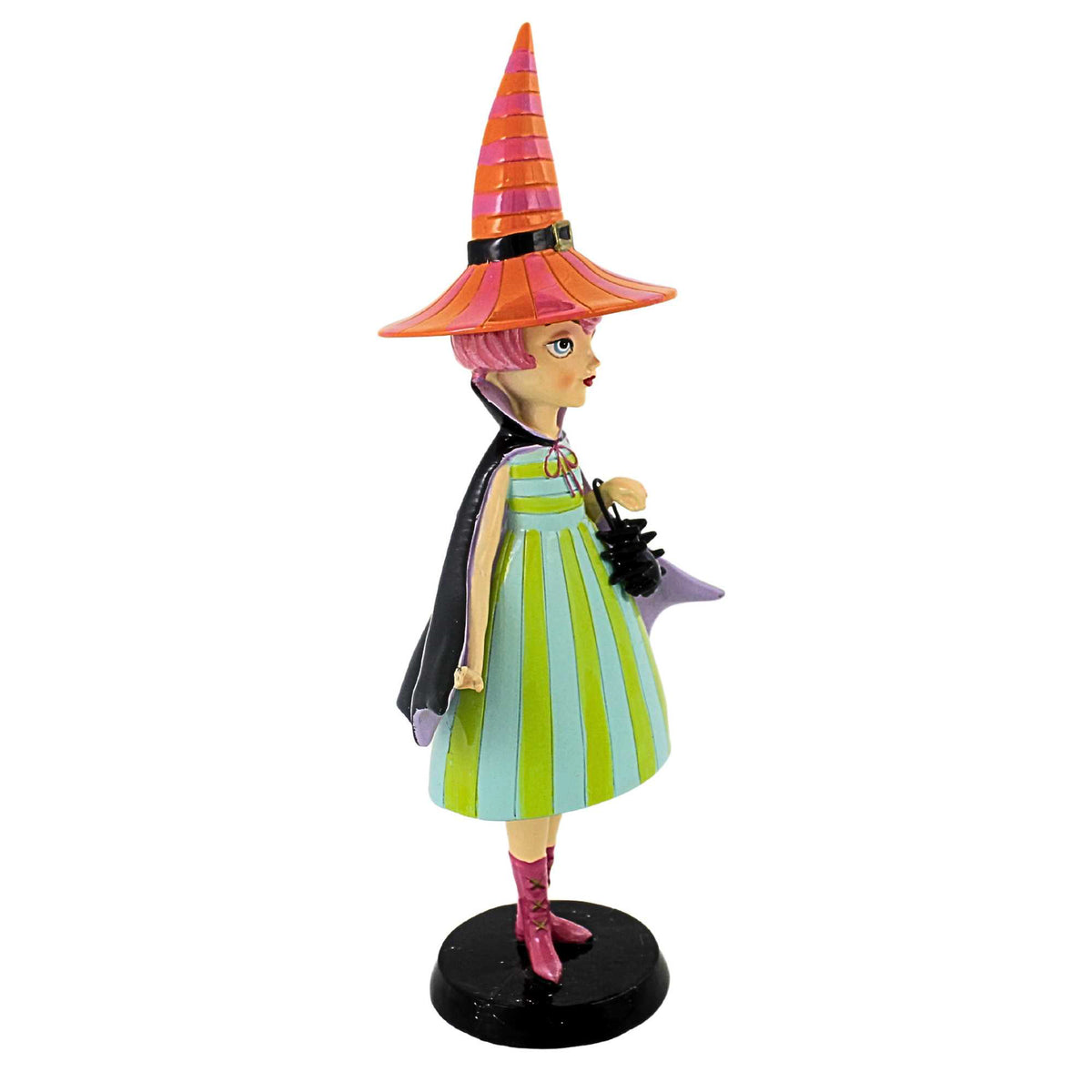 December Diamonds 10" Witch With Orange Hat - - SBKGifts.com