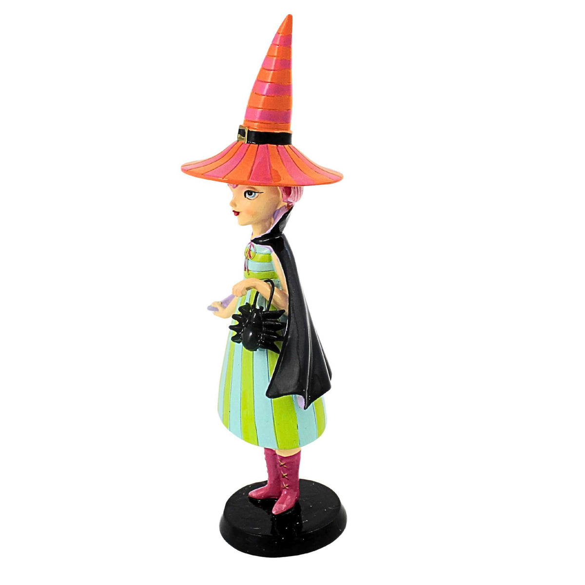 December Diamonds 10" Witch With Orange Hat - - SBKGifts.com