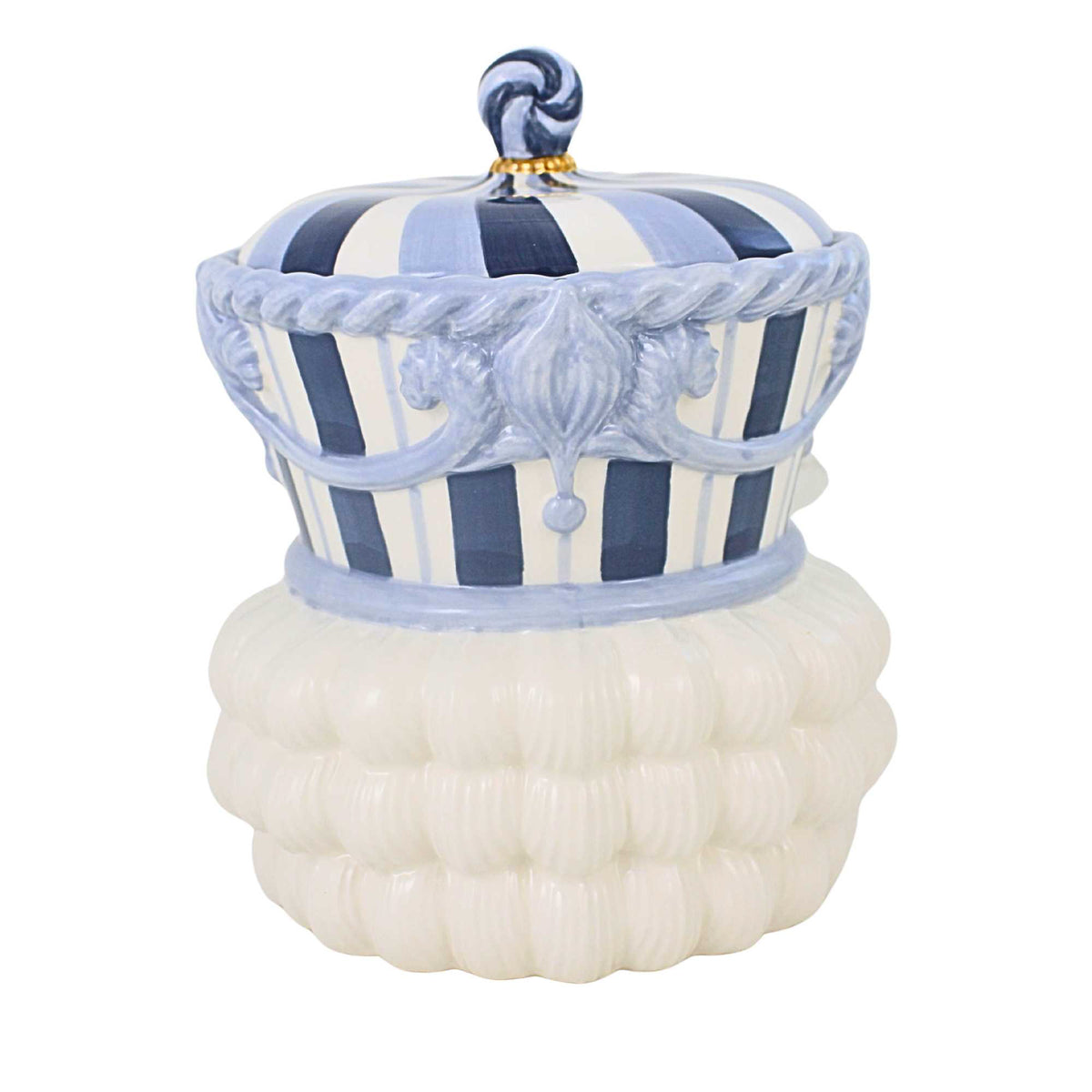 December Diamonds Blue Nutcracker Cookie Jar - - SBKGifts.com