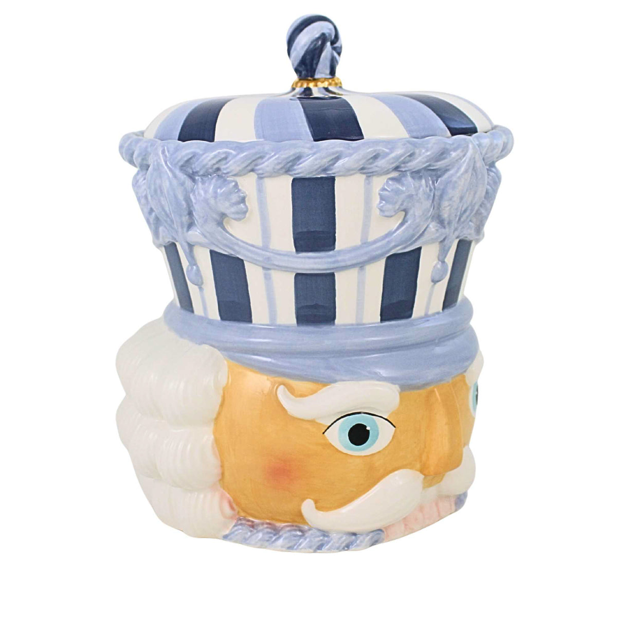 December Diamonds Blue Nutcracker Cookie Jar - - SBKGifts.com