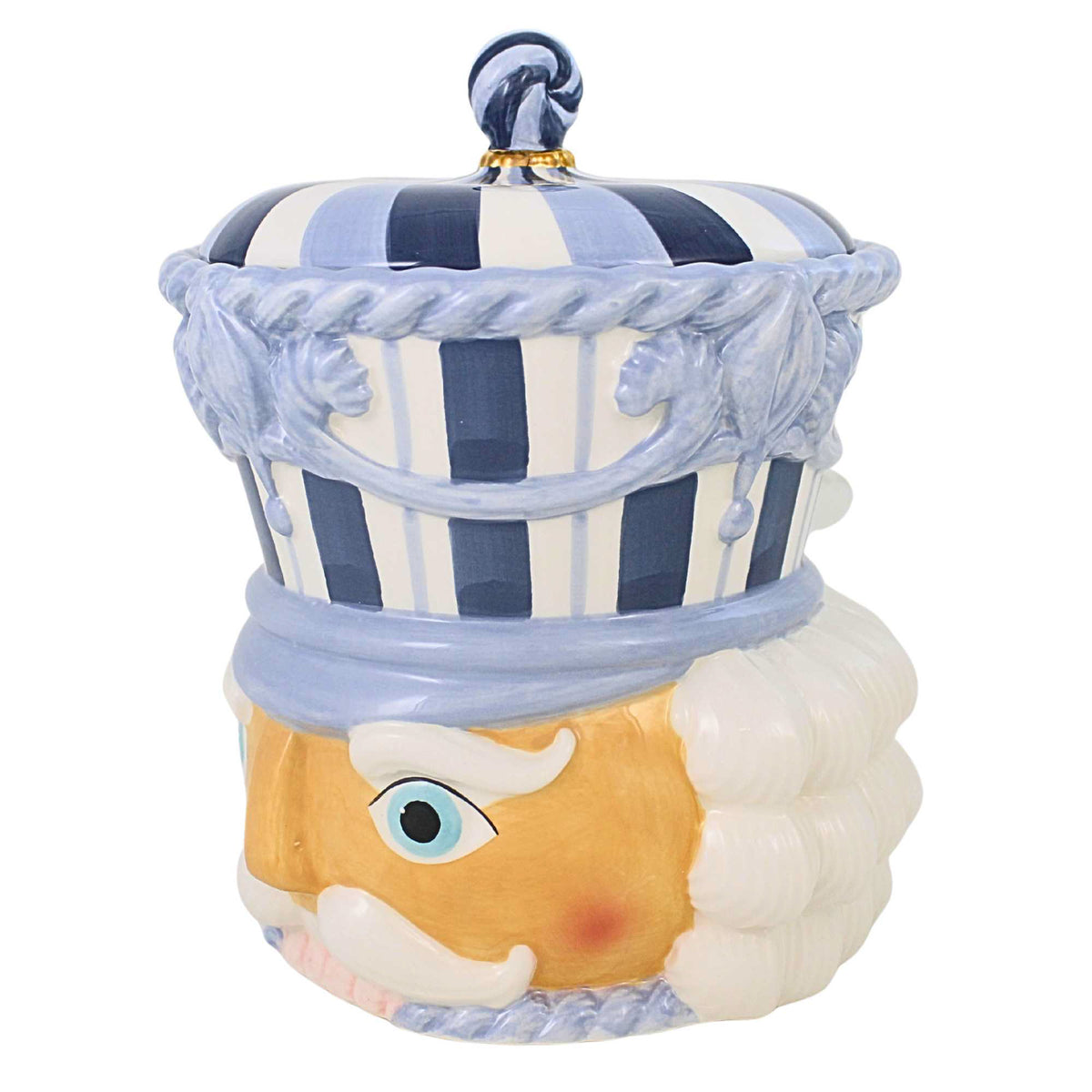 December Diamonds Blue Nutcracker Cookie Jar - - SBKGifts.com