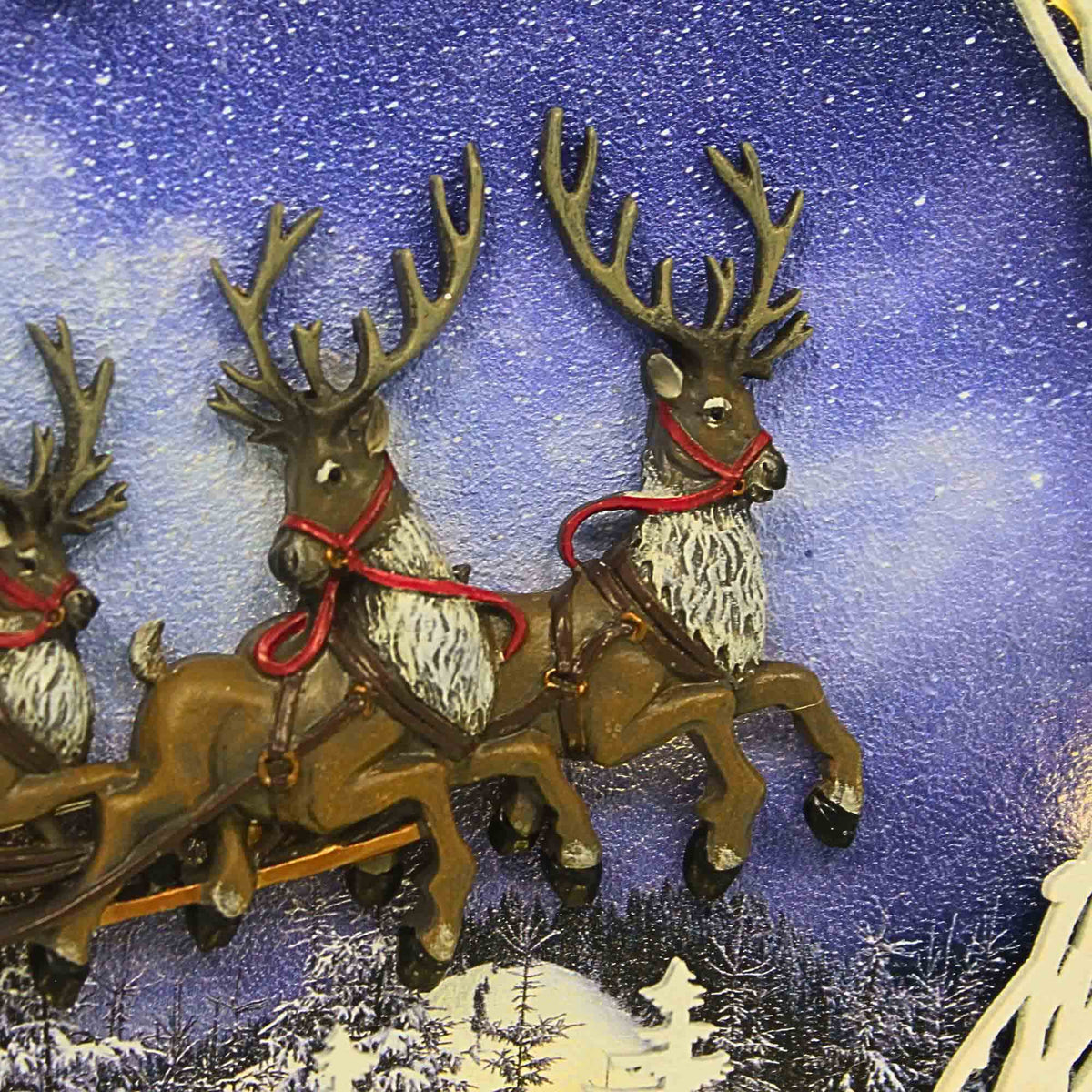 Roman Lighted Flying Santa And Deer - - SBKGifts.com