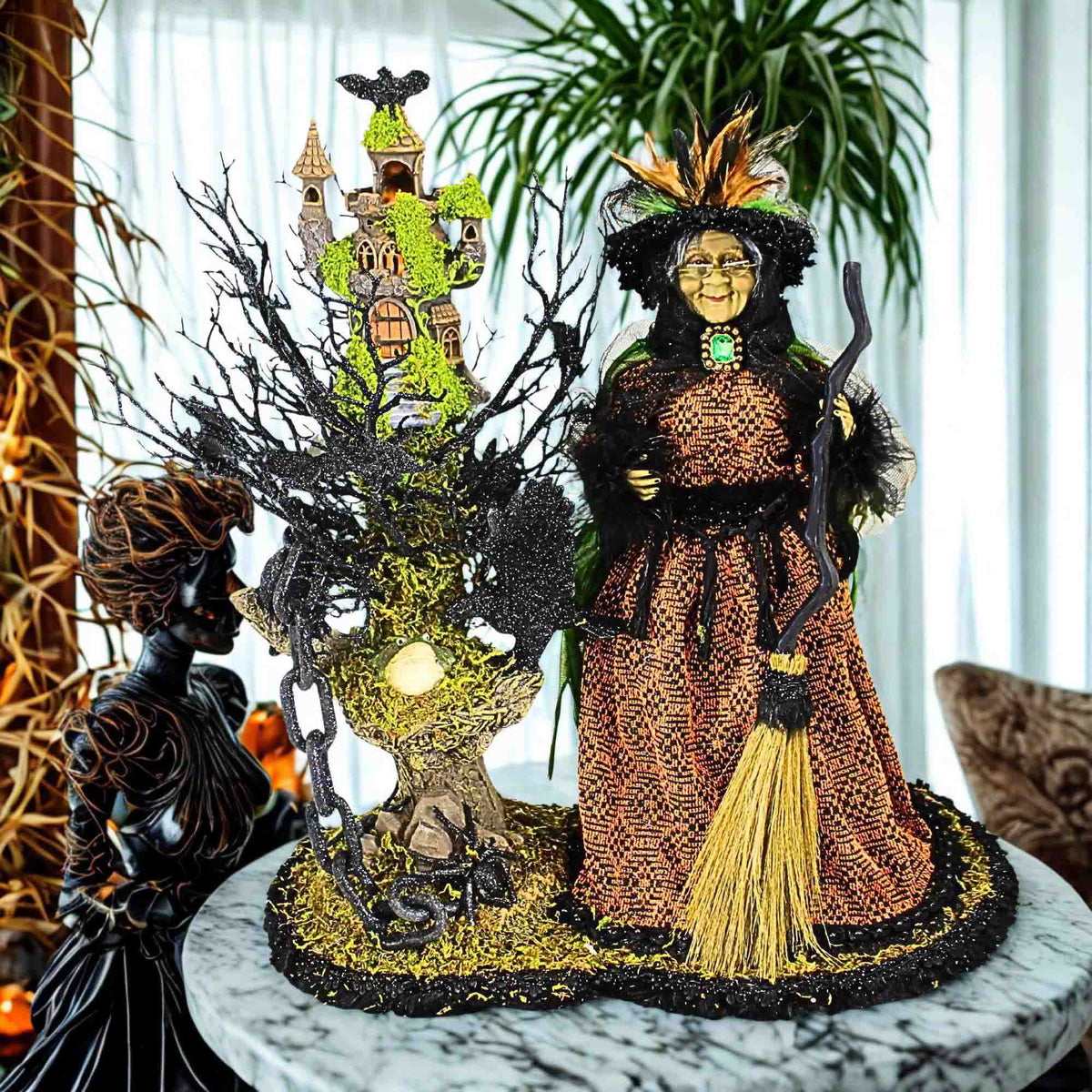 Karen Didion Lighted Haunted Hollow Witch 30Th Anniversary Limited Edition - - SBKGifts.com
