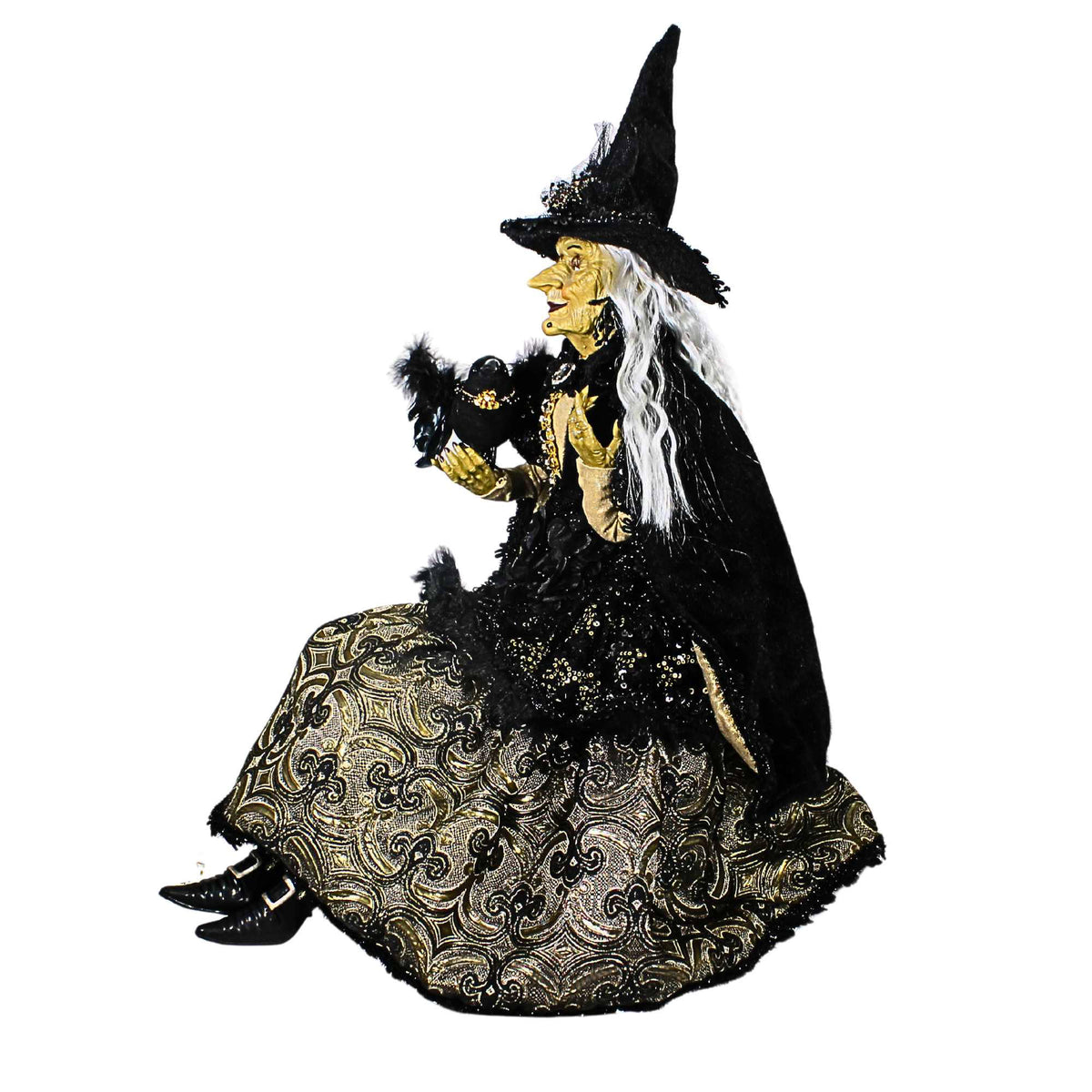 Karen Didion Madam Corvina Sitting Witch - - SBKGifts.com
