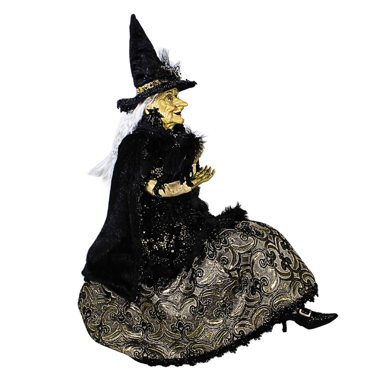 Karen Didion Madam Corvina Sitting Witch - - SBKGifts.com
