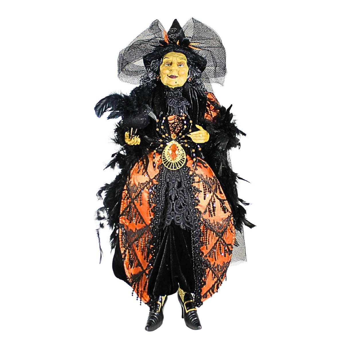 66405 Orange Standing Witch HA2621