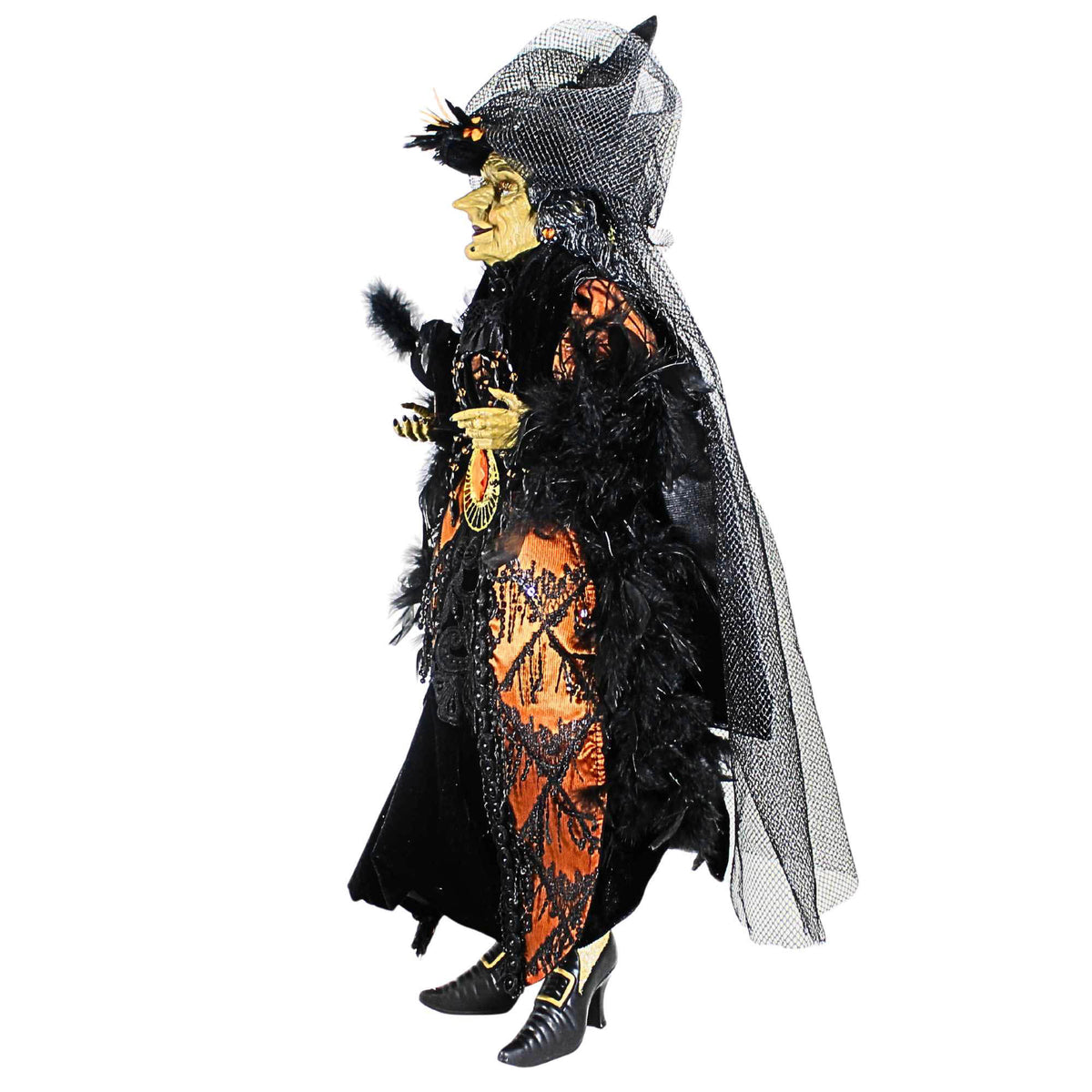 Karen Didion Orange Standing Witch - - SBKGifts.com