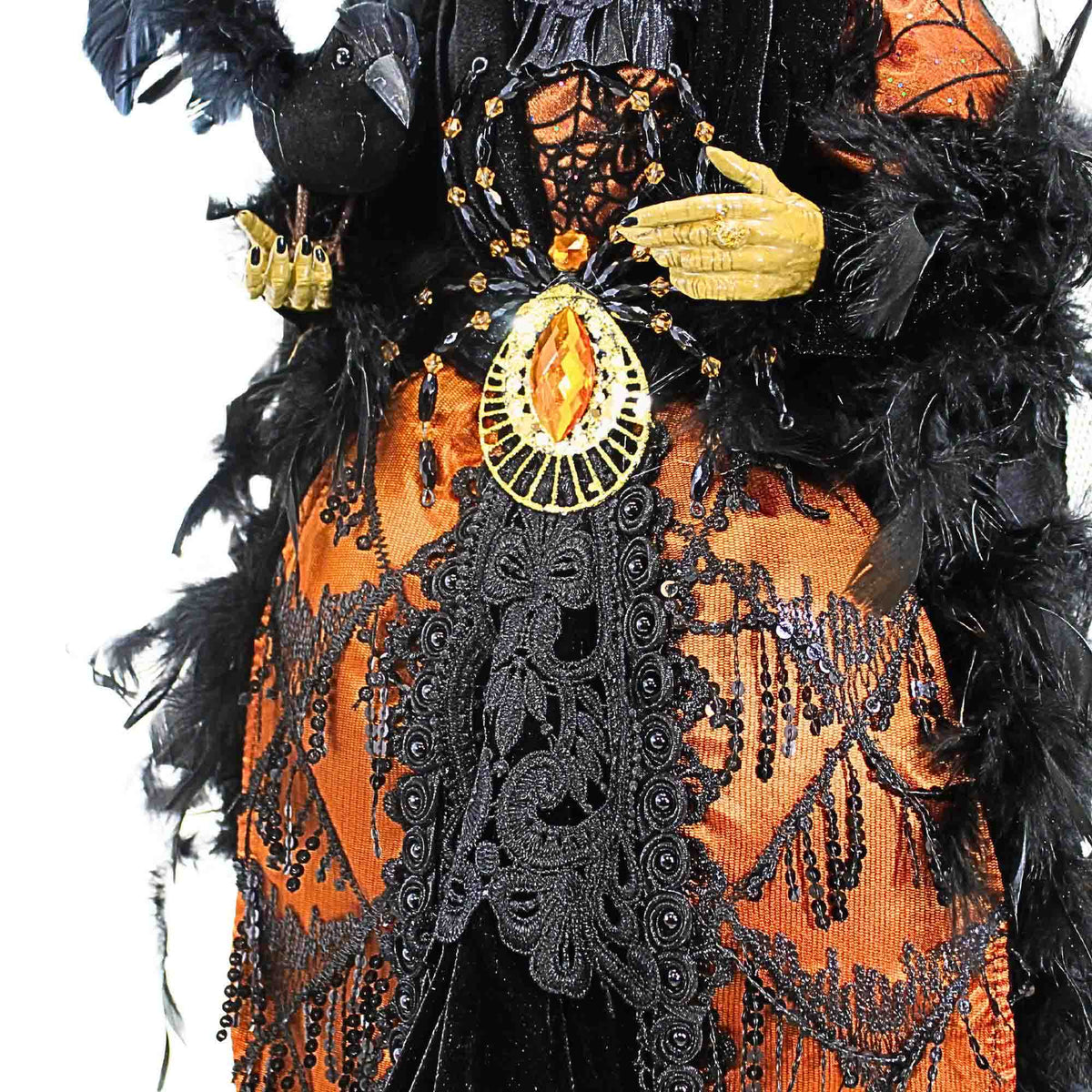 Karen Didion Orange Standing Witch - - SBKGifts.com