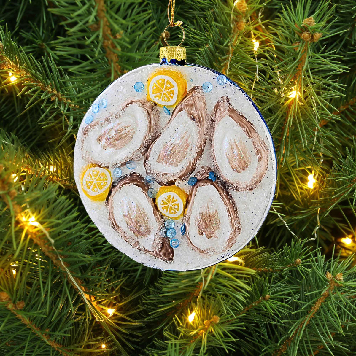 Cody Foster Plated Oyster On Ice Blue - - SBKGifts.com