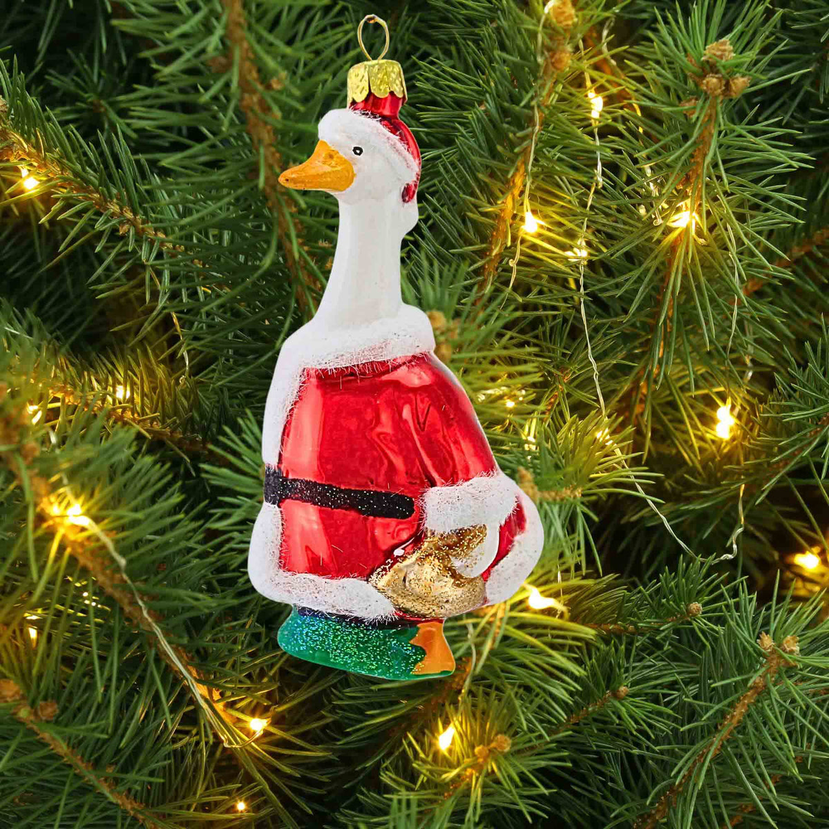Cody Foster Porch Goose Santa - - SBKGifts.com