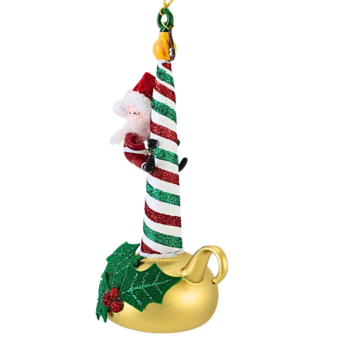 Santa Land Saint Nick Candlestick - - SBKGifts.com