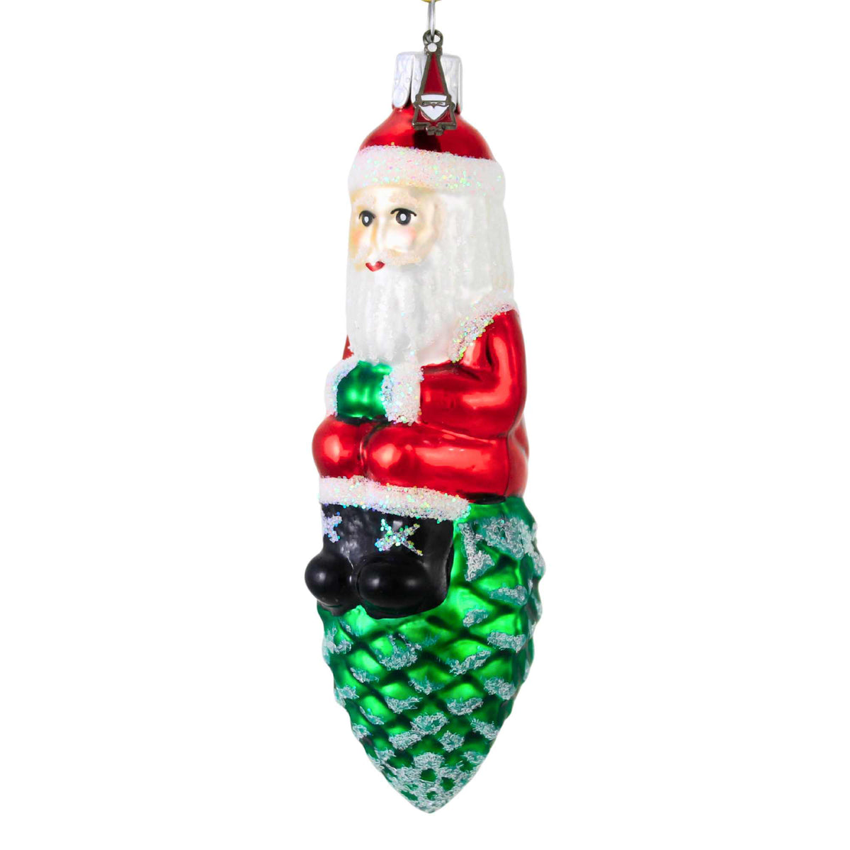 Santa Land Nostalgic Nick Set Of 3 Emerald Pinecones - - SBKGifts.com