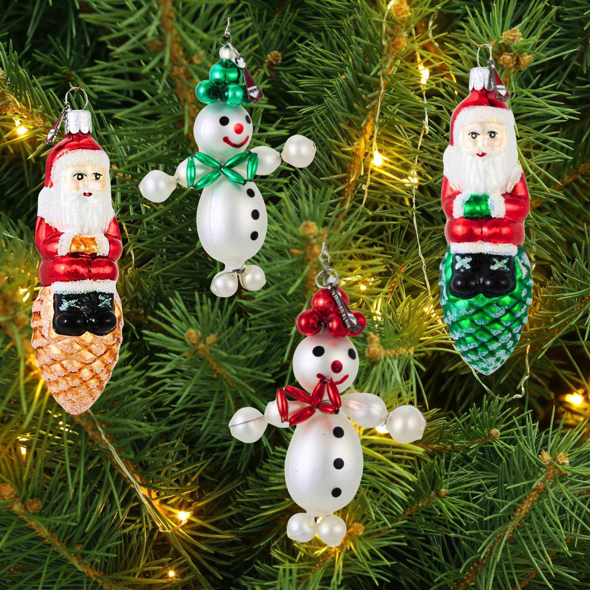 Santa Land Nostalgic Nick & Frosty Friends Set Of 4 - - SBKGifts.com