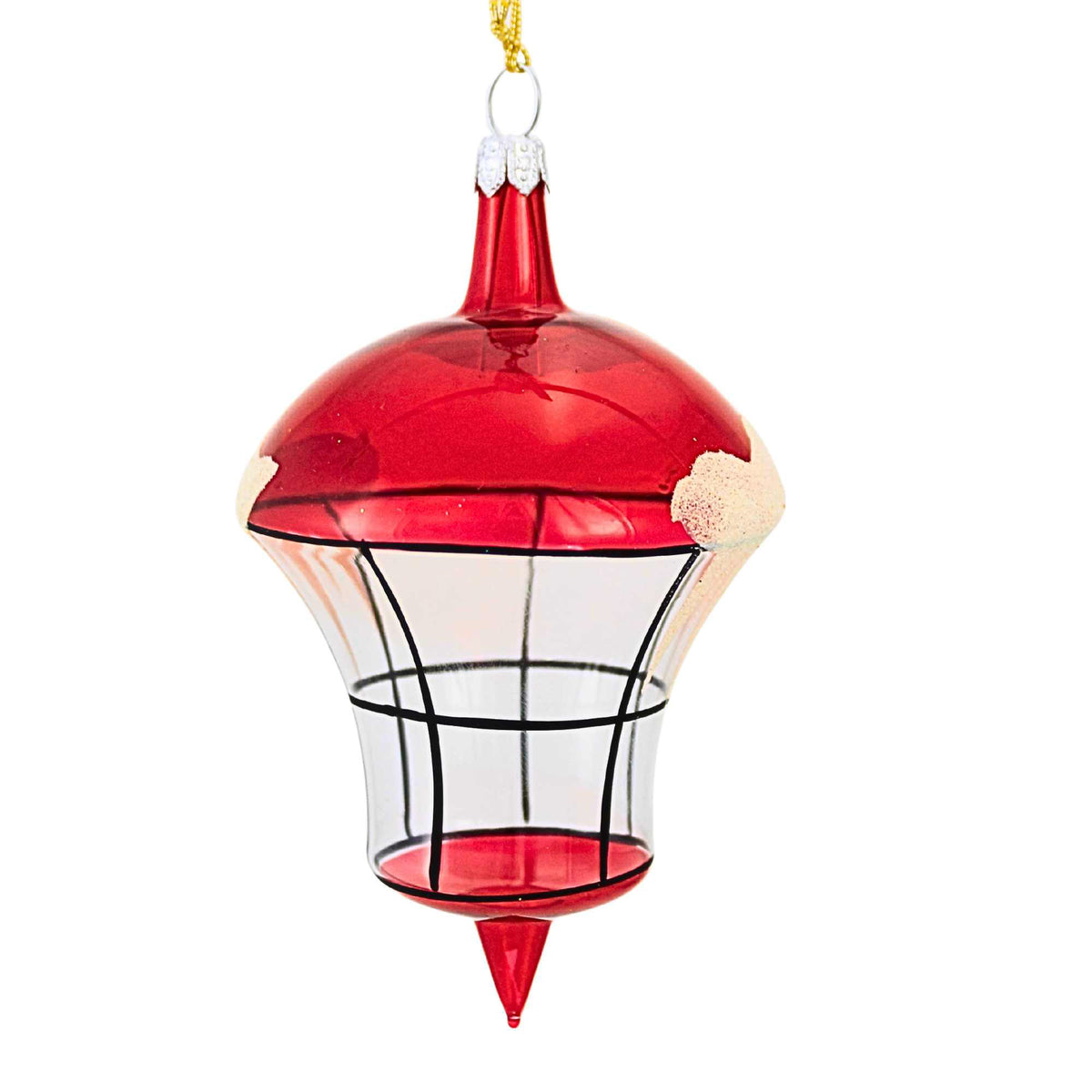 De Carlini Italian Ornaments The Village Square Lantern - - SBKGifts.com