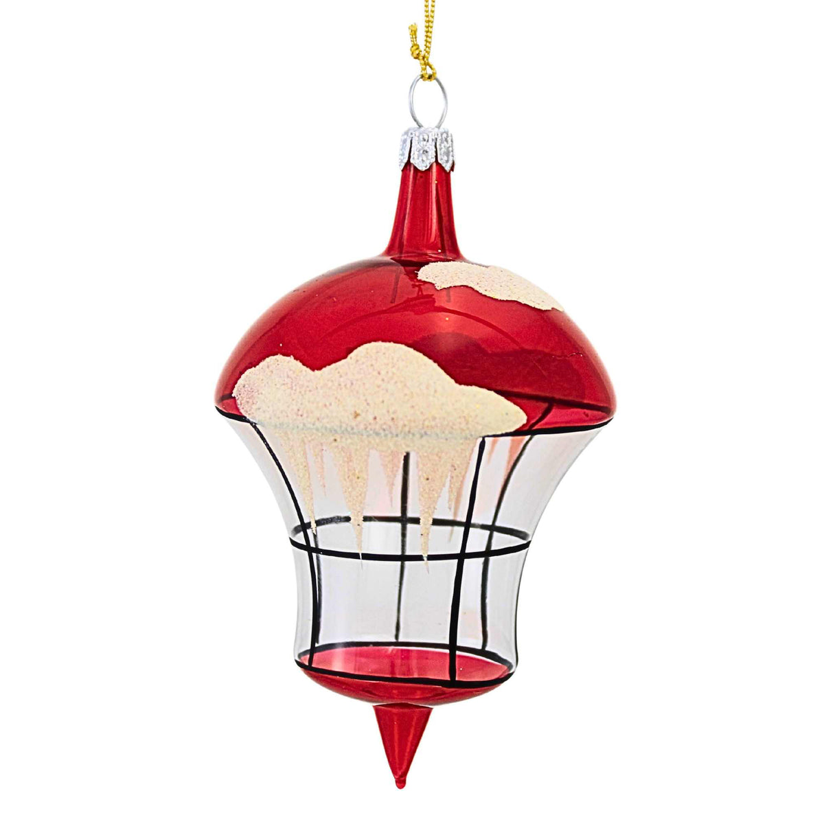 De Carlini Italian Ornaments The Village Square Lantern - - SBKGifts.com