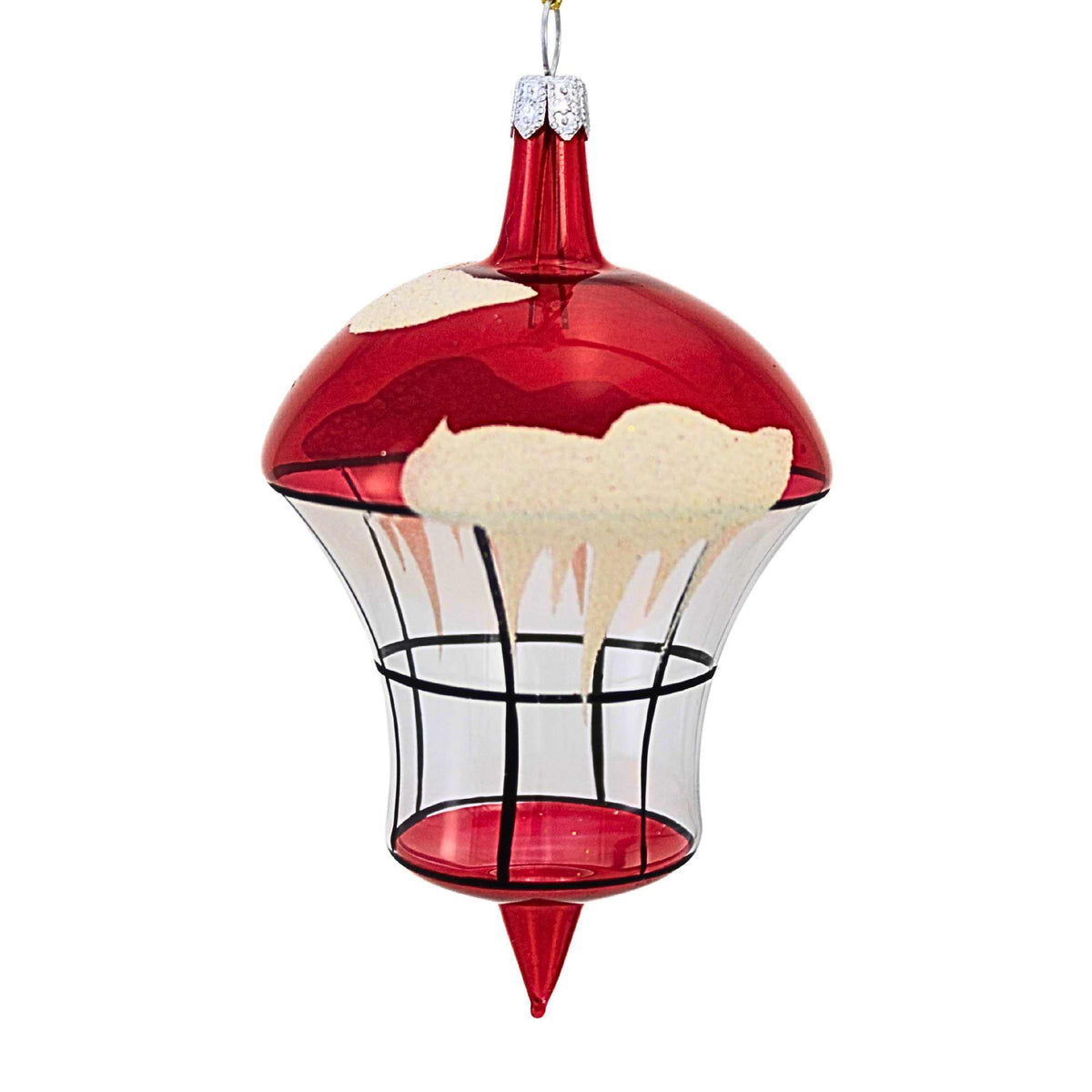 De Carlini Italian Ornaments The Village Square Lantern - - SBKGifts.com