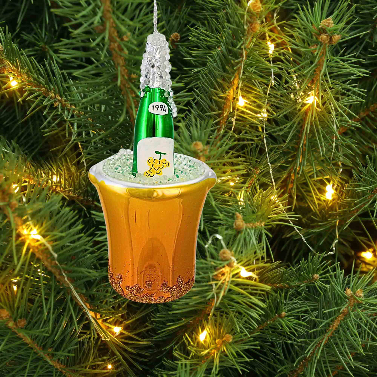 De Carlini Italian Ornaments Fizz The Season - - SBKGifts.com