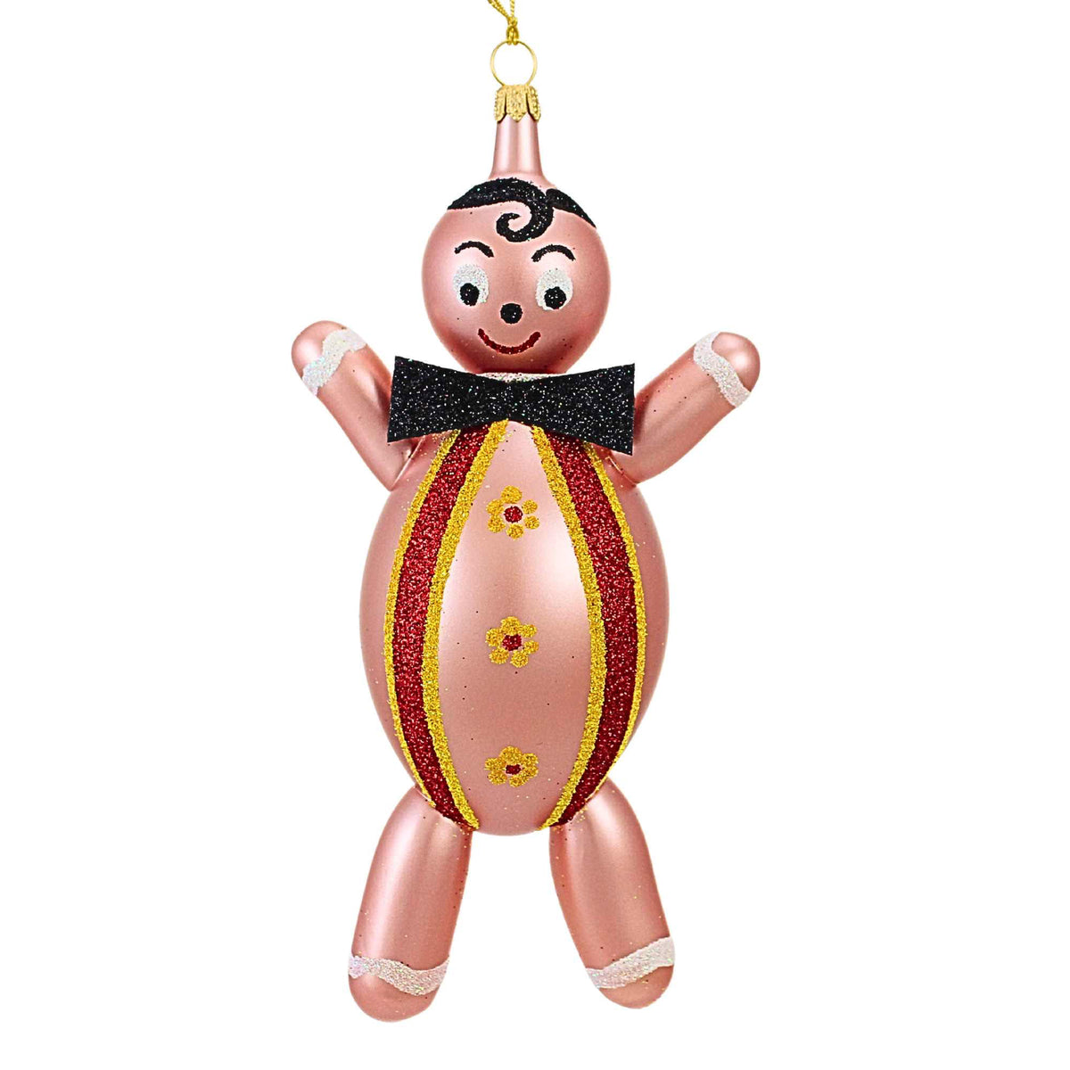 De Carlini Italian Ornaments Roly Poly Gingerbreads - - SBKGifts.com