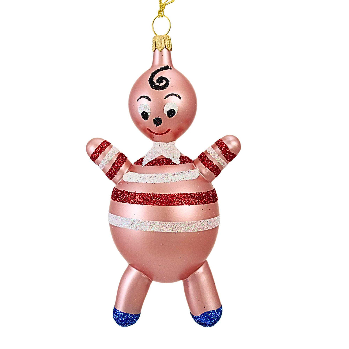 De Carlini Italian Ornaments Roly Poly Gingerbreads - - SBKGifts.com