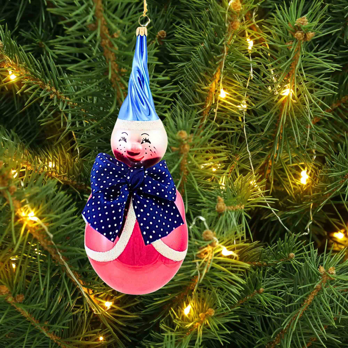 De Carlini Italian Ornaments Big Bow Bro - - SBKGifts.com