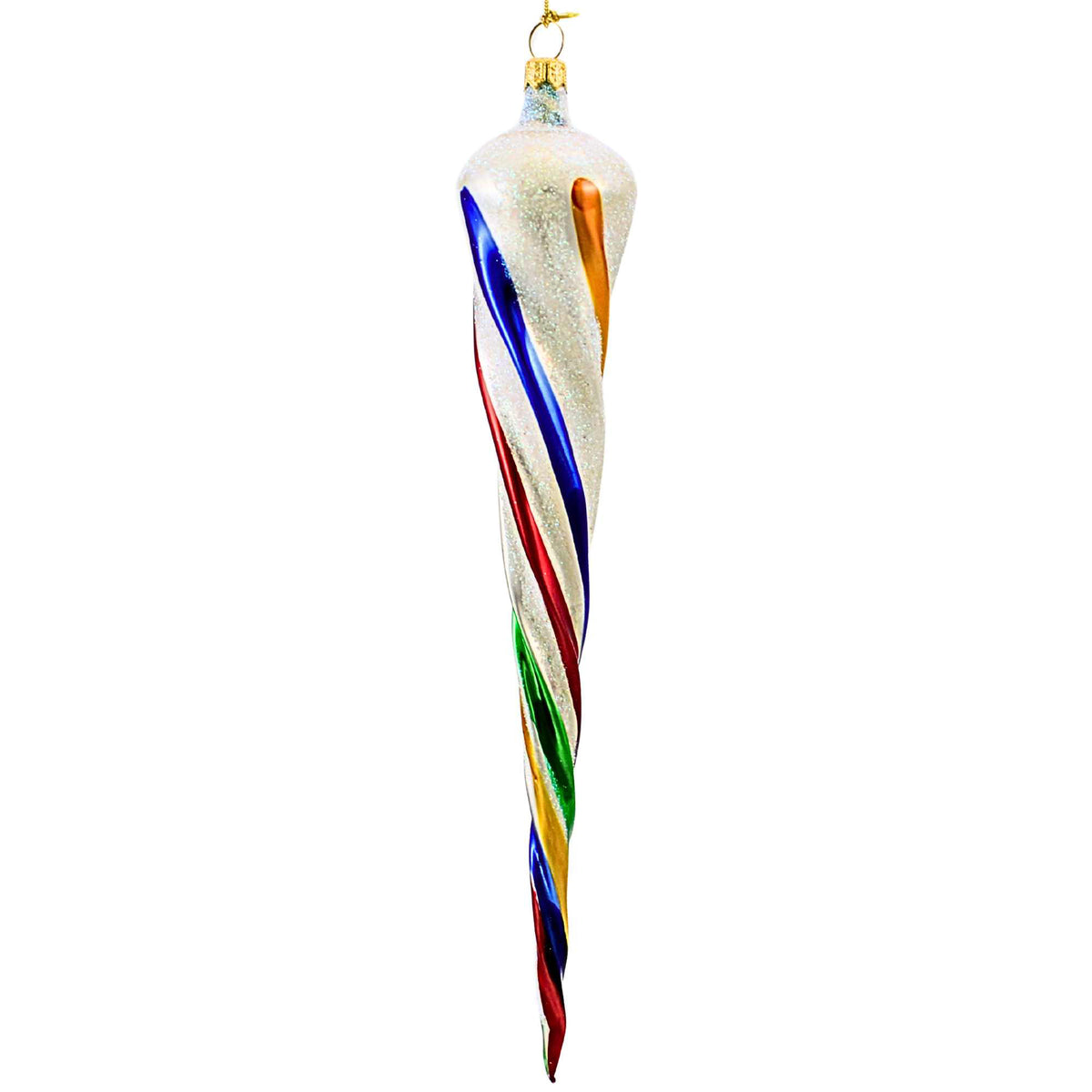 De Carlini Italian Ornaments Ribbon Candy Twist Large - - SBKGifts.com