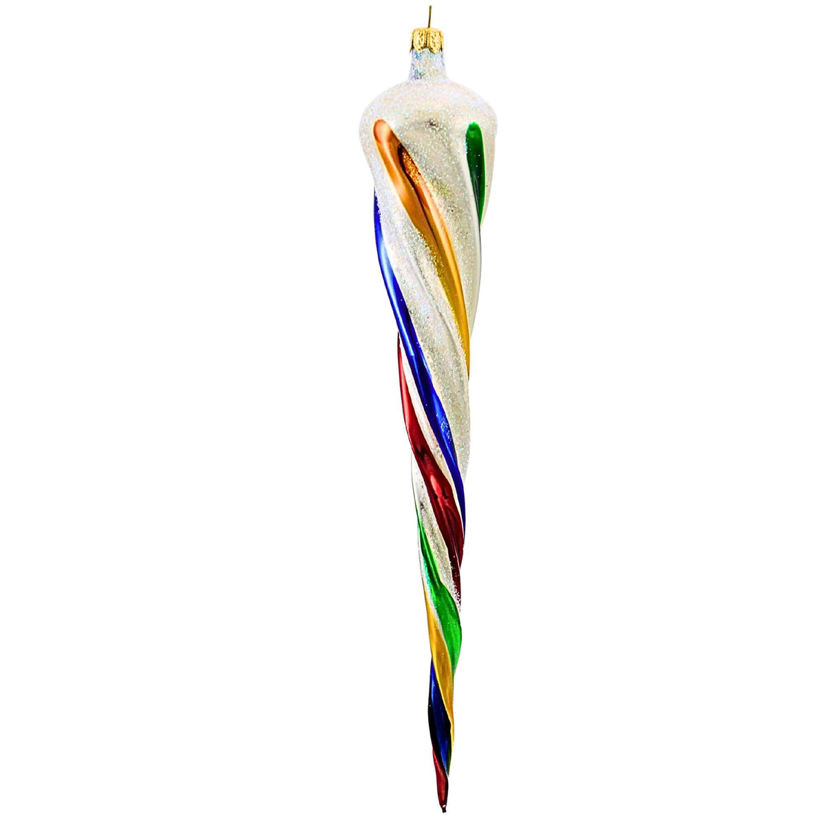 De Carlini Italian Ornaments Ribbon Candy Twist Large - - SBKGifts.com