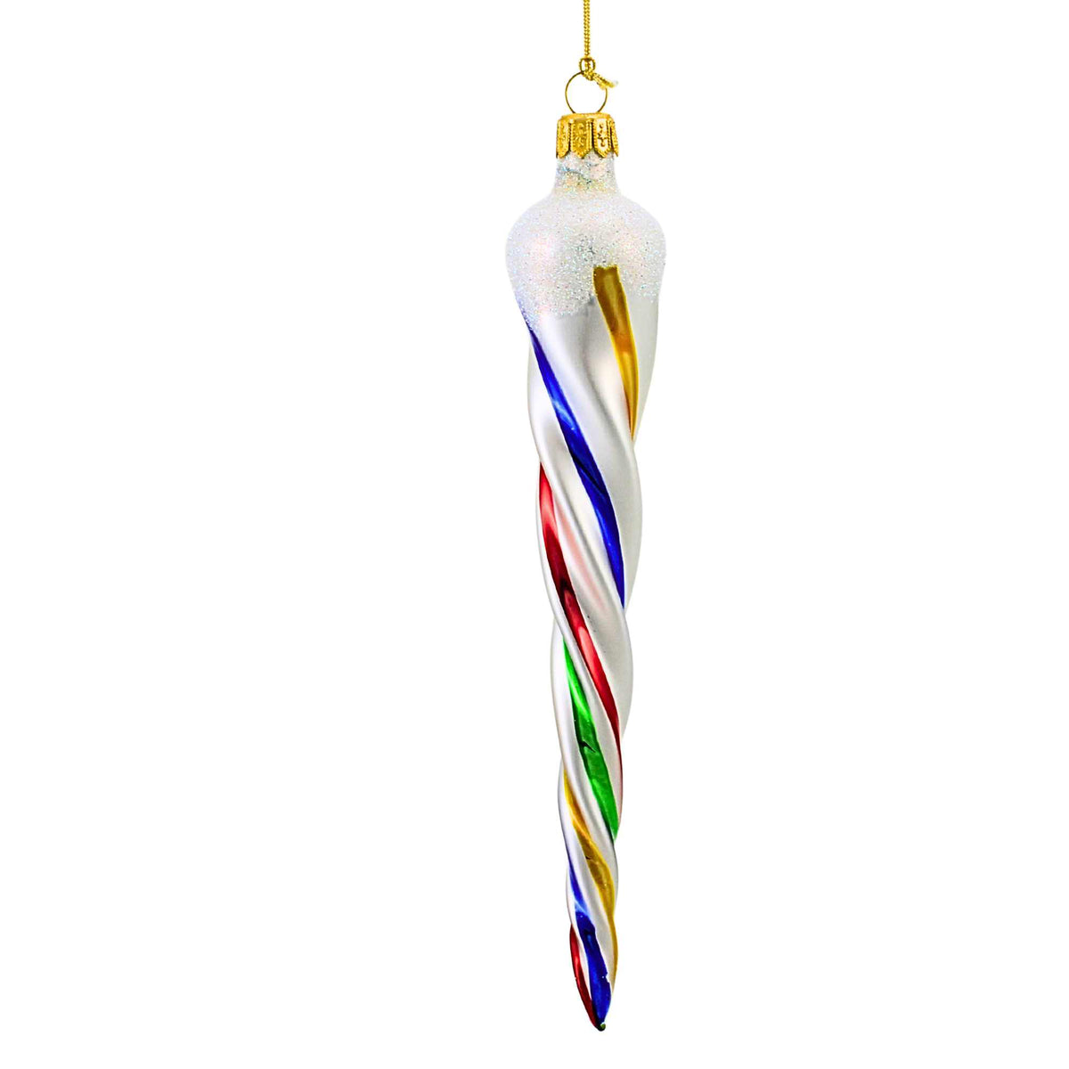 De Carlini Italian Ornaments Ribbon Candy Twist Medium - - SBKGifts.com