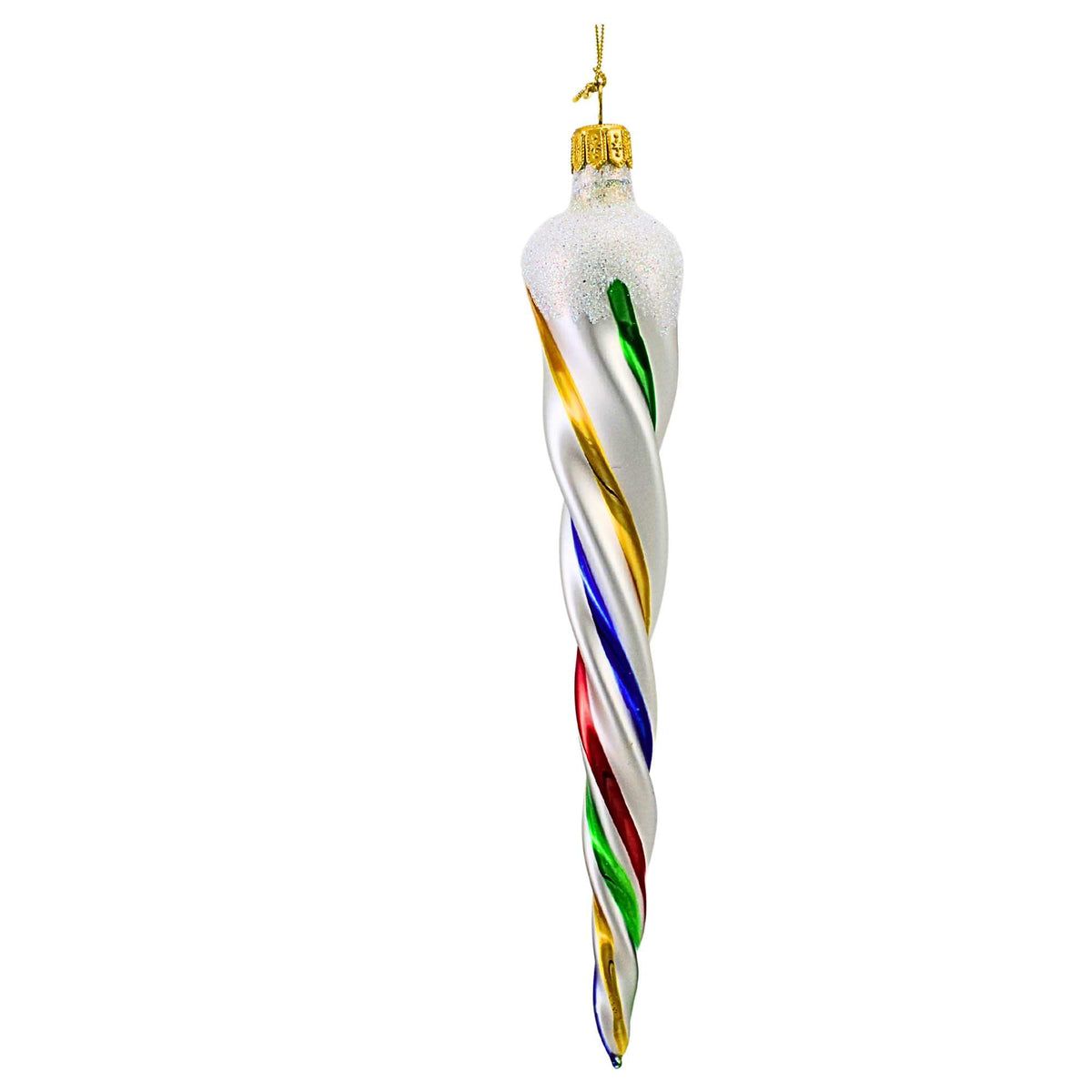 De Carlini Italian Ornaments Ribbon Candy Twist Medium - - SBKGifts.com