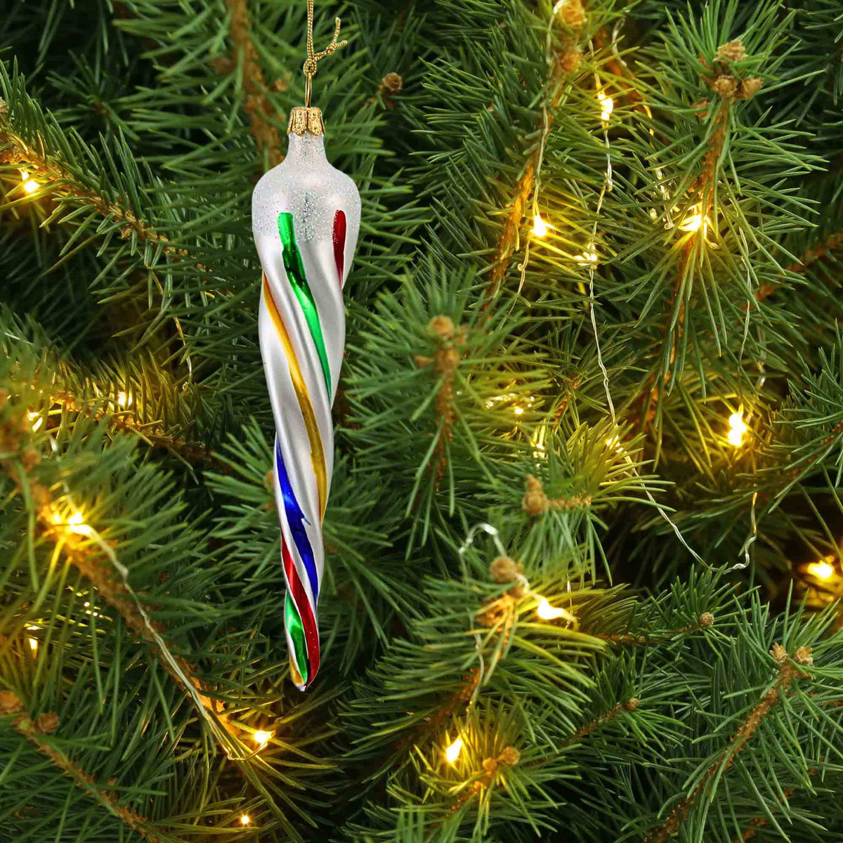 De Carlini Italian Ornaments Ribbon Candy Twist Small - - SBKGifts.com