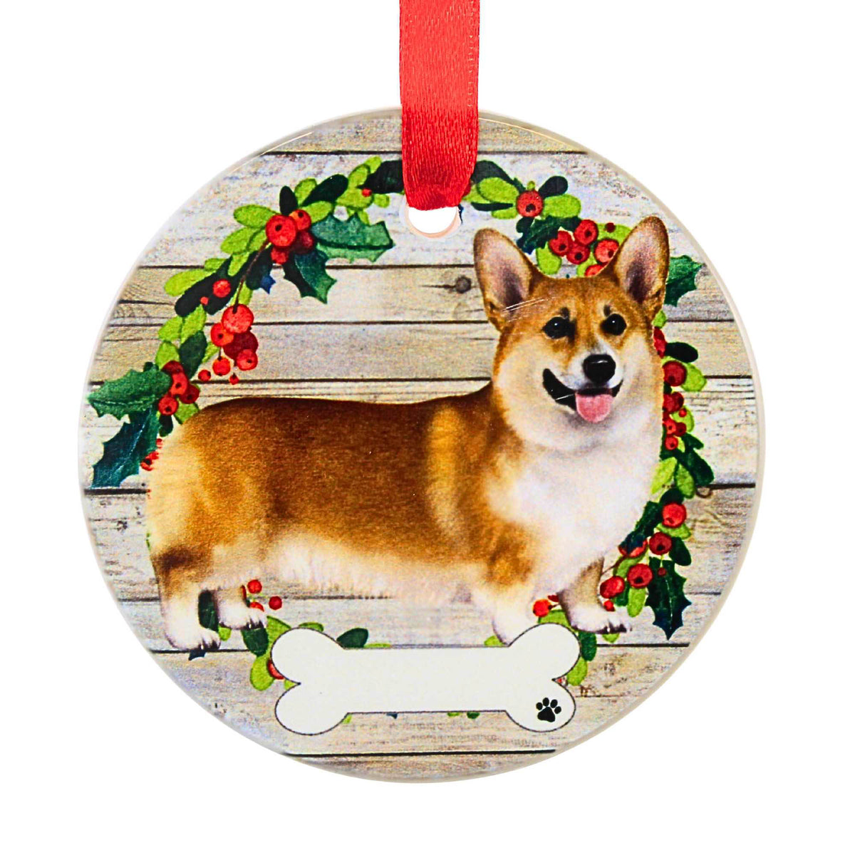 66501 Ceramic Welsh Corgi Ornament 550100FB