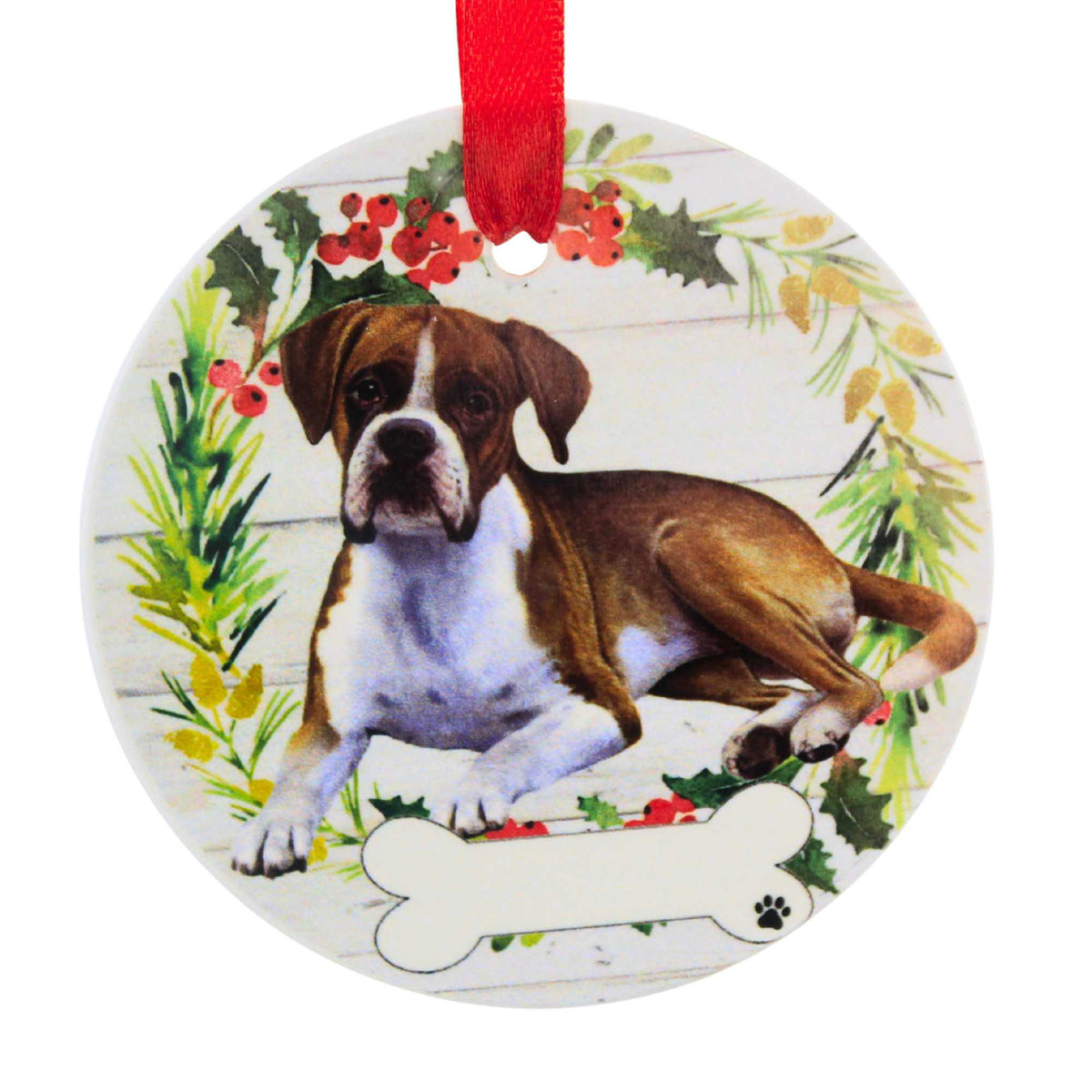 66503 Ceramic Boxer Ornament 5506FB