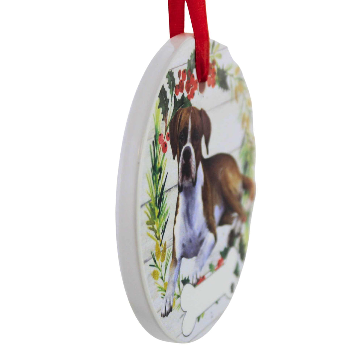 E & S Imports Ceramic Boxer Ornament - - SBKGifts.com