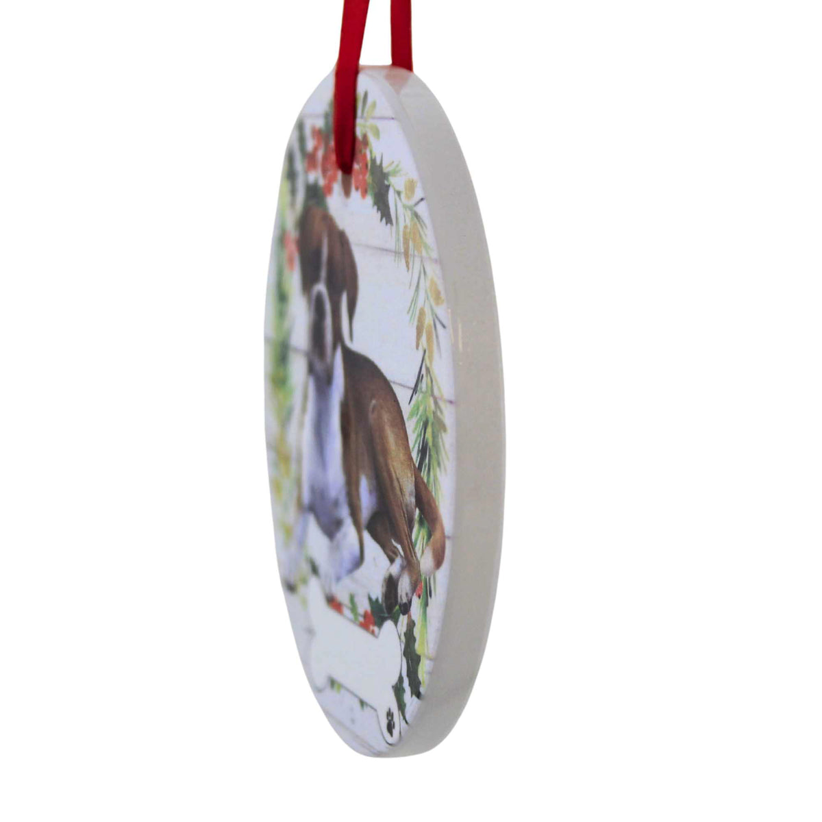 E & S Imports Ceramic Boxer Ornament - - SBKGifts.com
