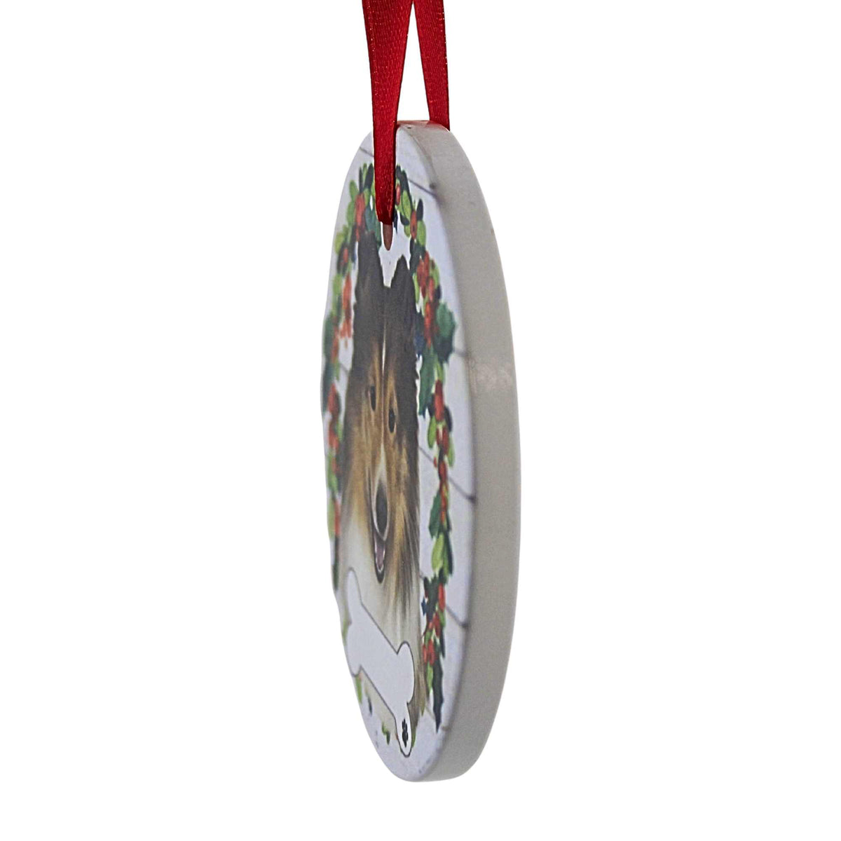 E & S Imports Ceramic Sheltie Ornament - - SBKGifts.com
