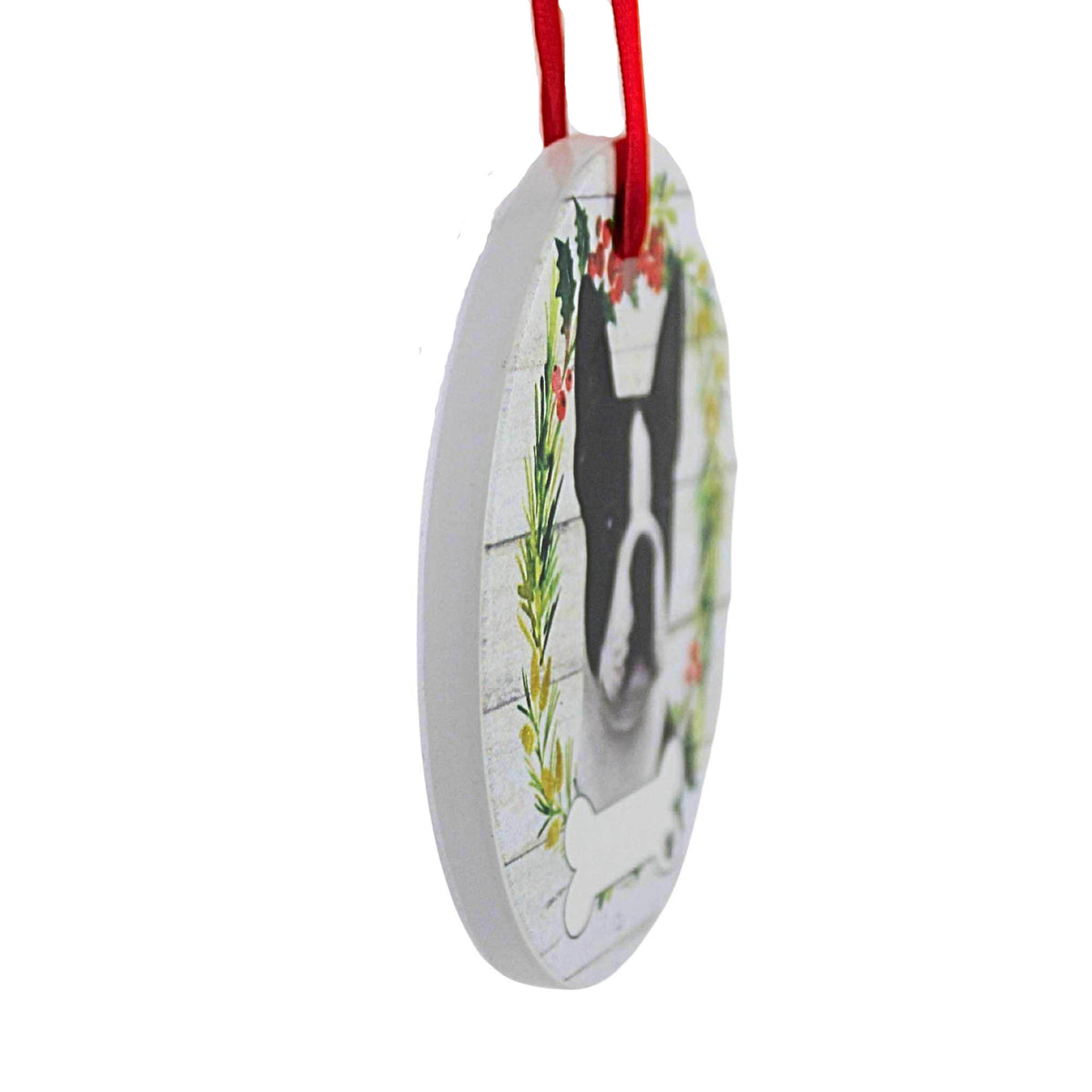 E & S Imports Ceramic Boston Terrier Ornament - - SBKGifts.com