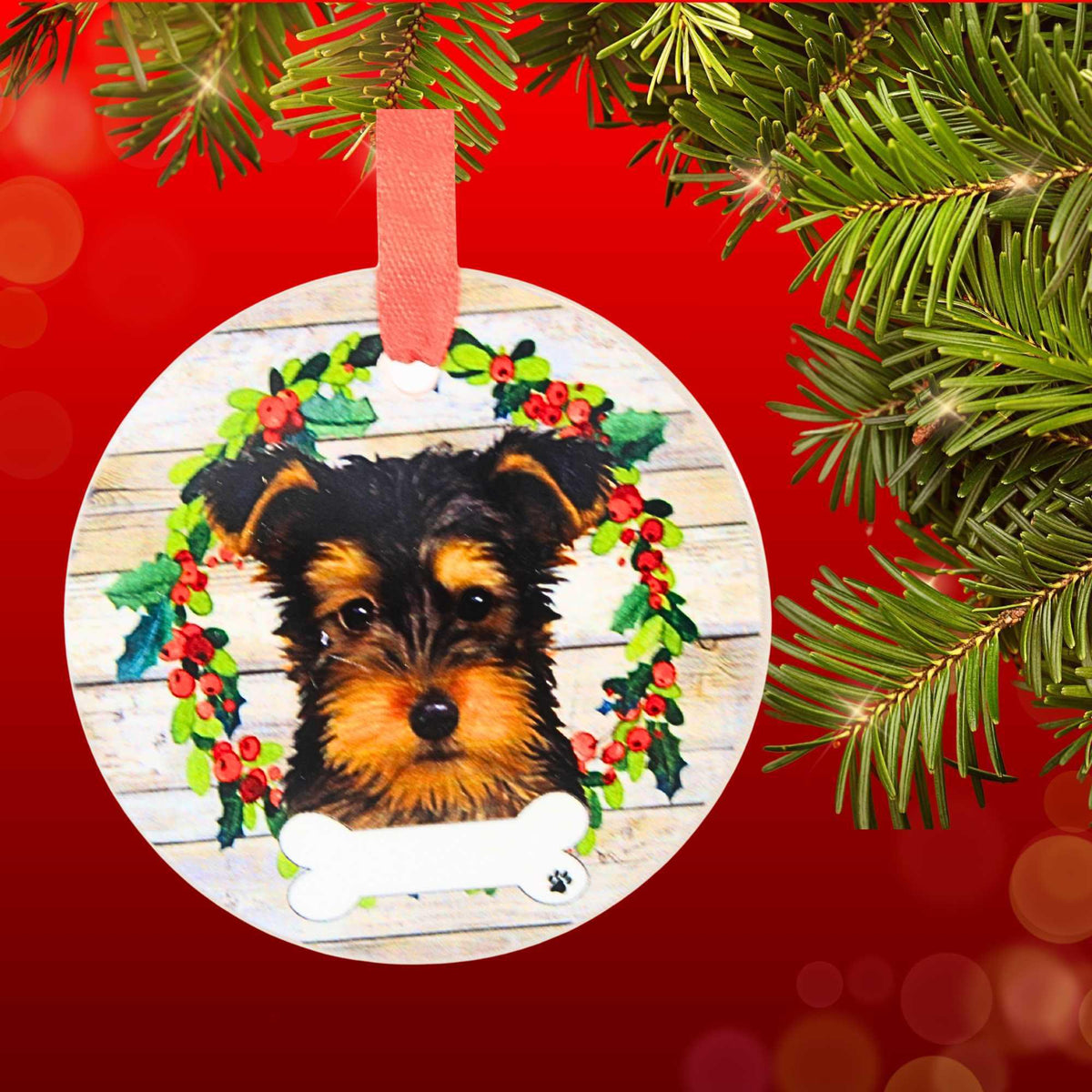 E & S Imports Ceramic Yorkie Ornament - - SBKGifts.com